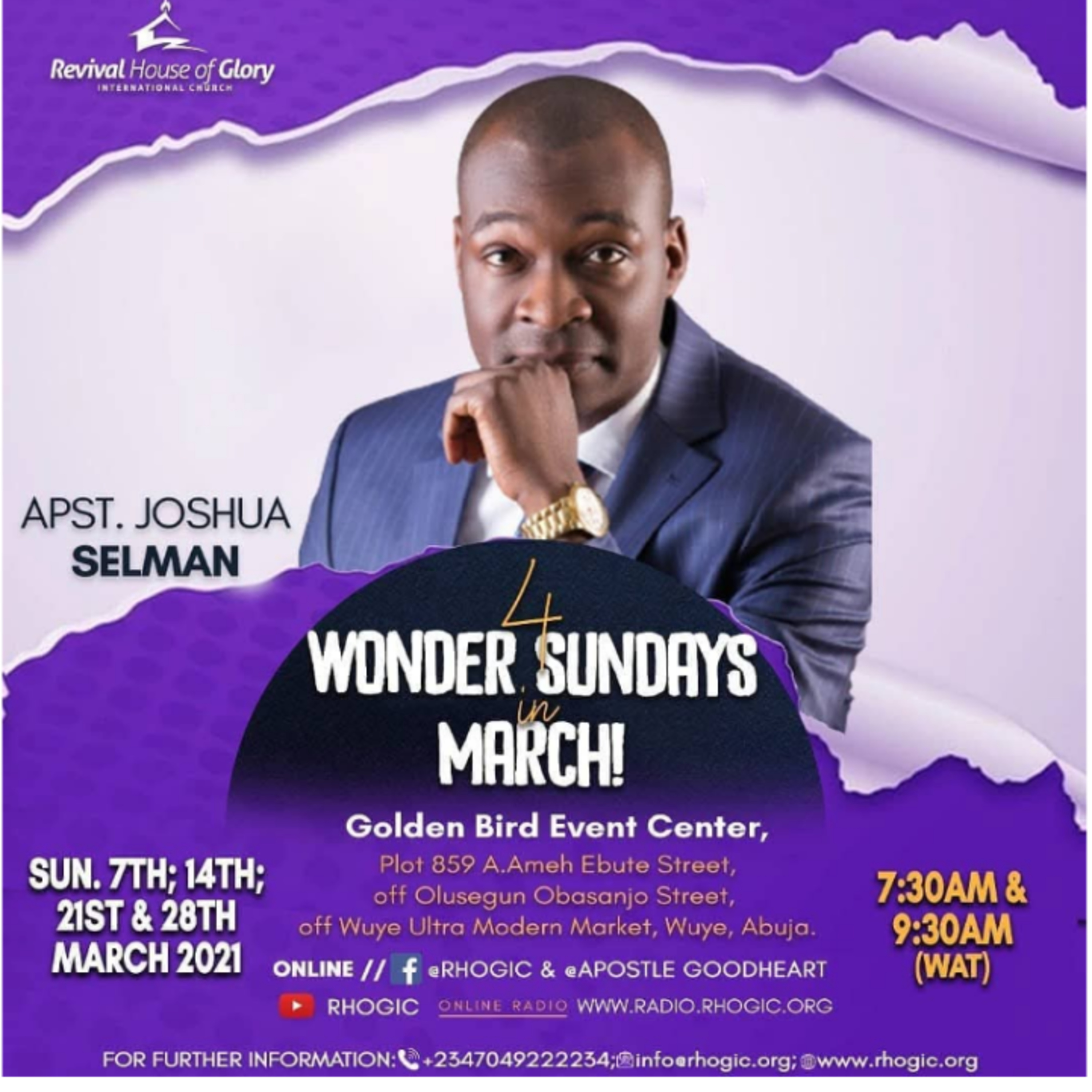 THE LAW OF HONOUR (4 WONDER SUNDAYS | RHOGIC ) WITH APOSTLE JOSHUA SELMAN (MARCH 2021)