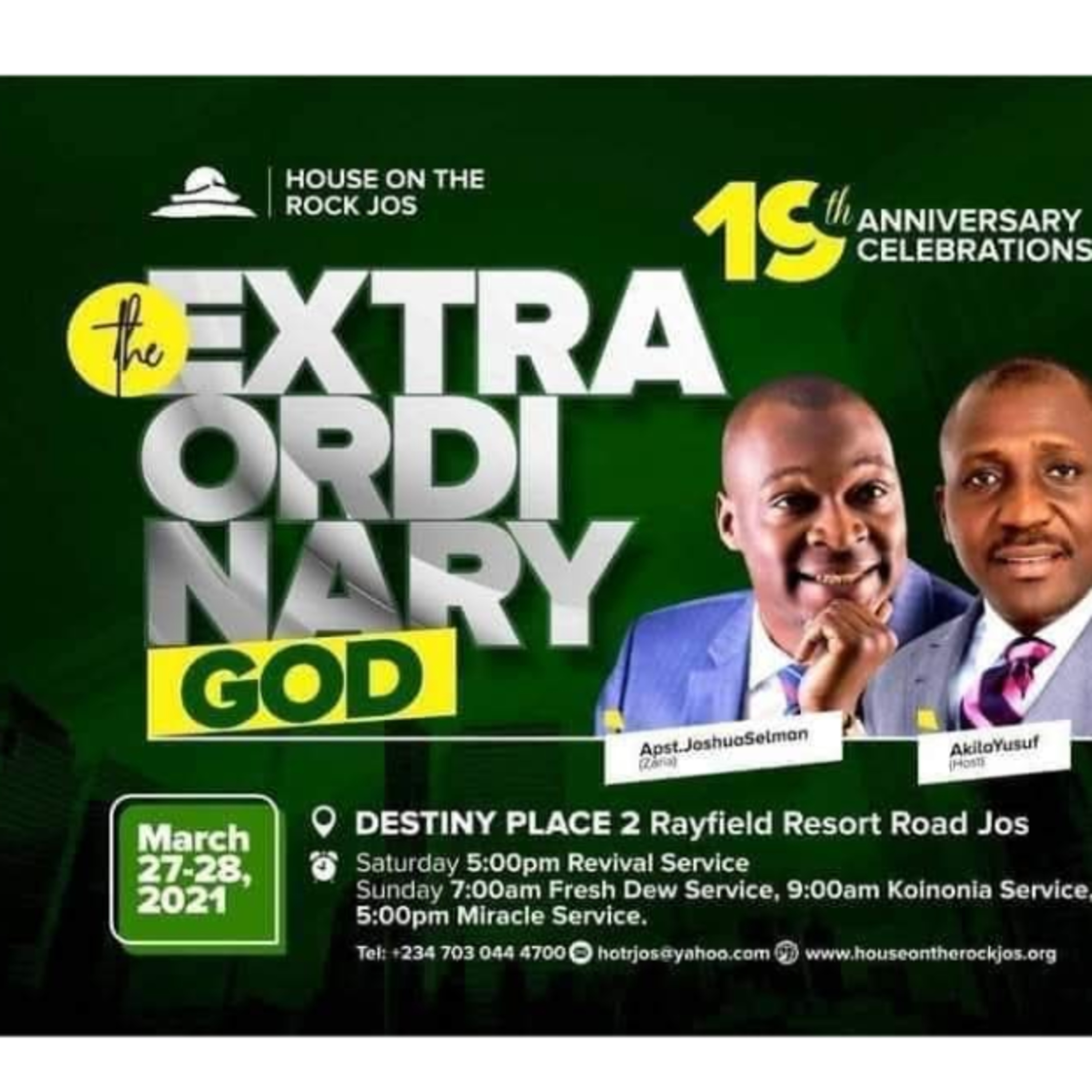 ENCOUNTER WITH THE BODY (HOTR JOS) WITH APOSTLE JOSHUA SELMAN (MARCH 2021)