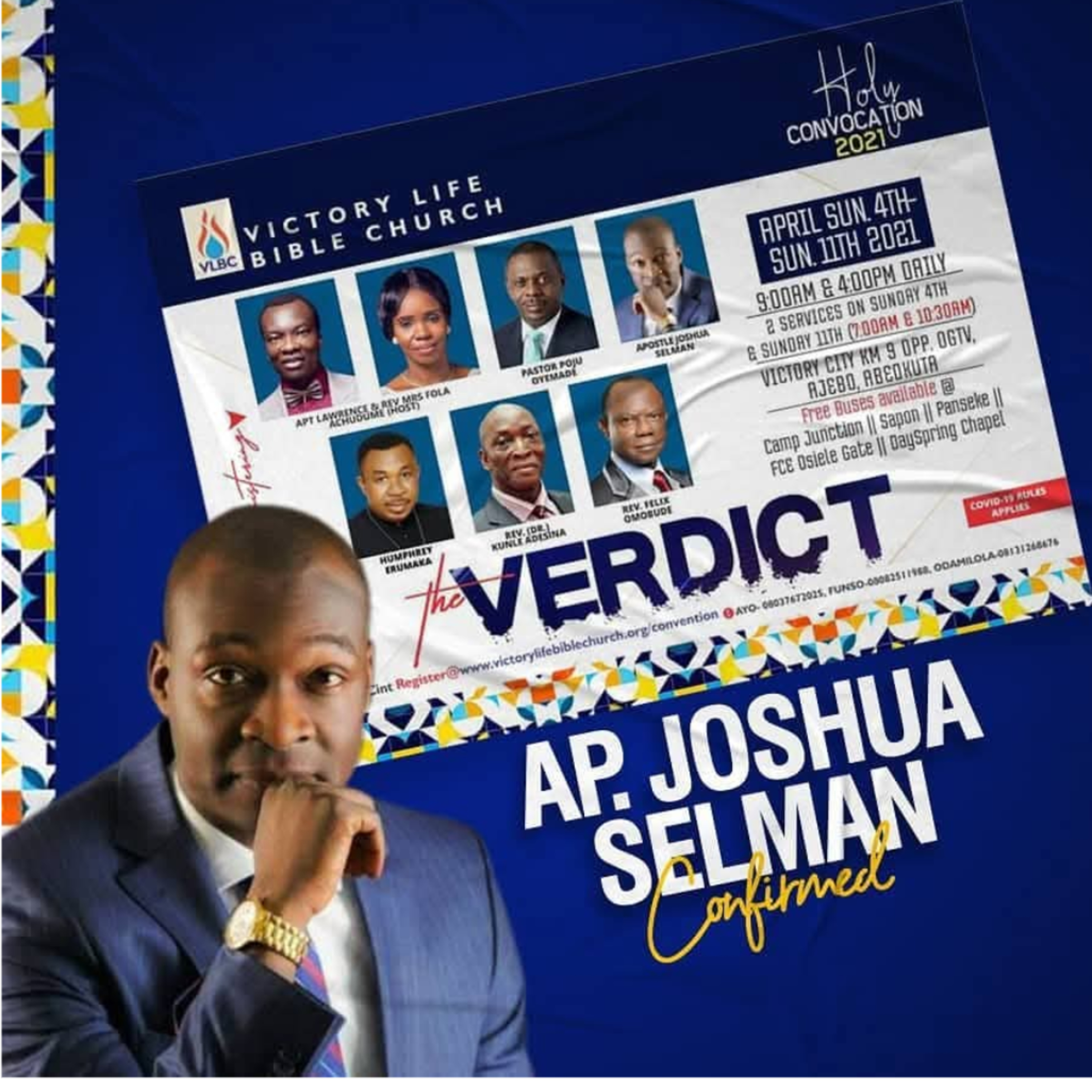 THE SUBJECT OF FAITH (THE VERDICT 2021) VBLC WITH APOSTLE JOSHUA SELMAN 06.04.2021