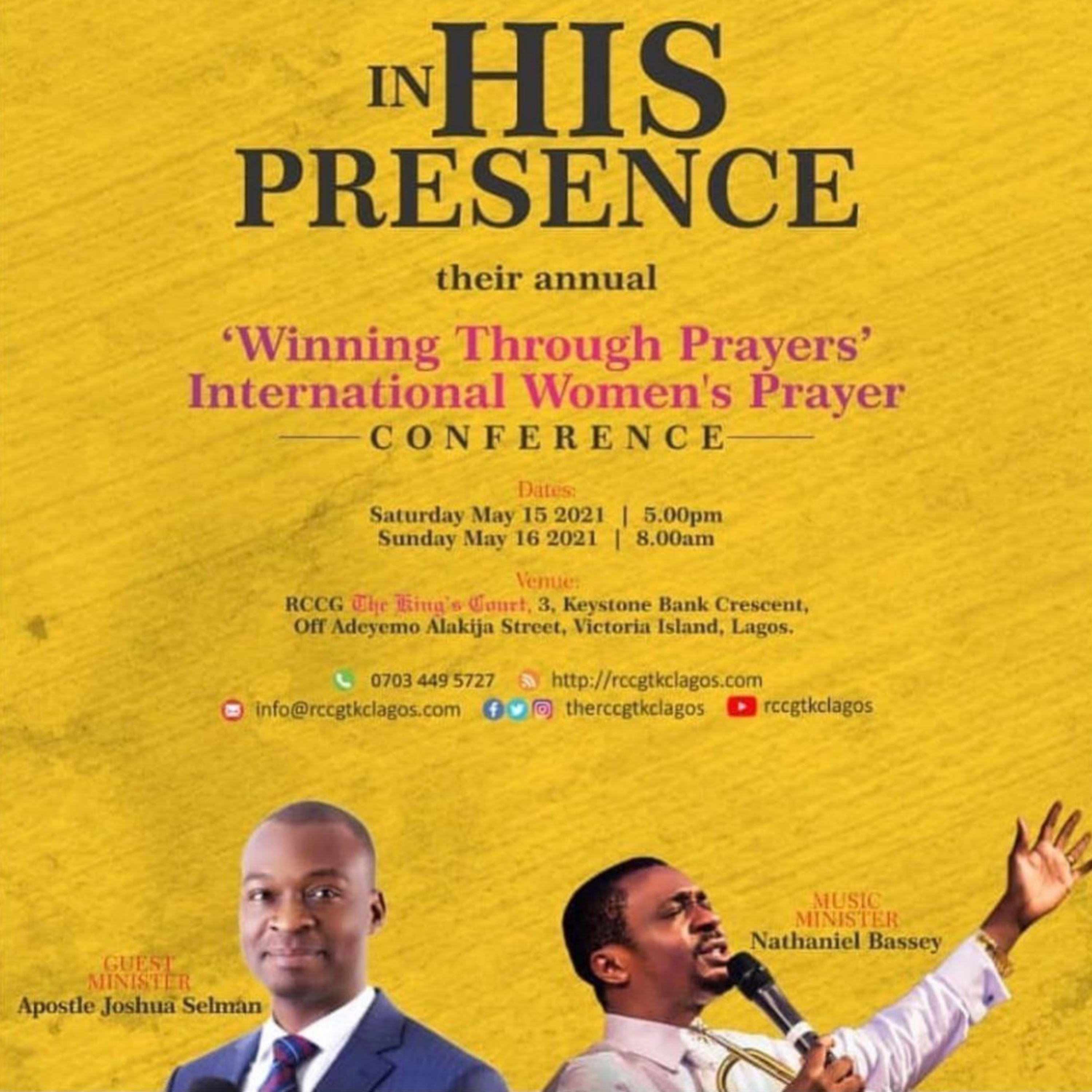 ACCESSING DIVINE PRESENCE (IWP 2021) WITH APOSTLE JOSHUA SELMAN 15.05.2021