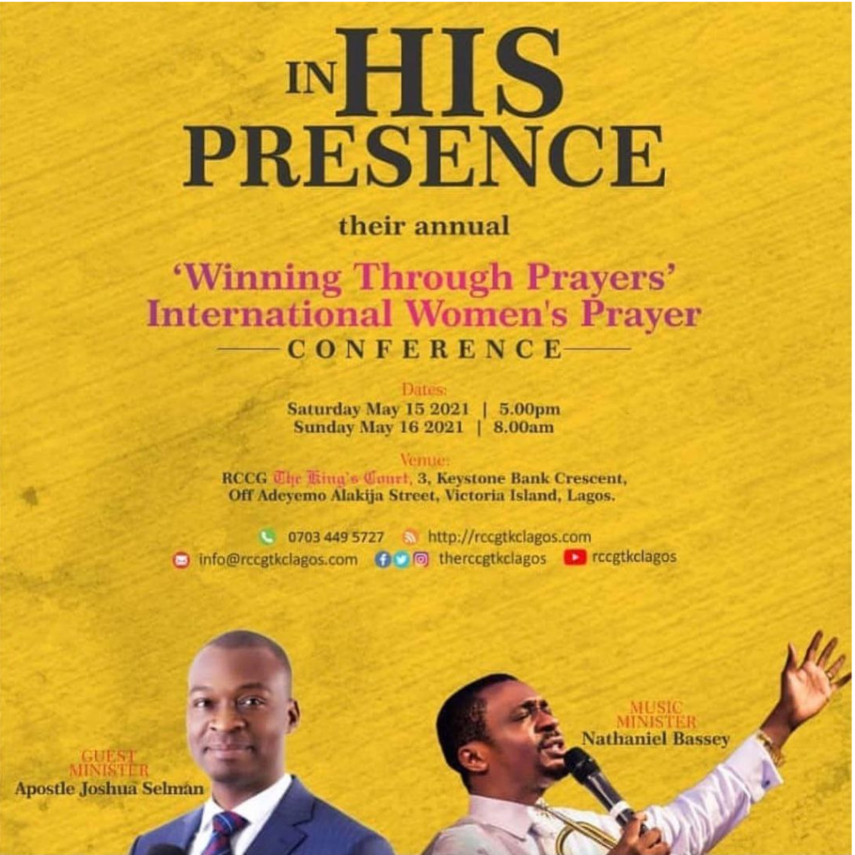 HOW TO HOST THE PRESENCE OF GOD (IWP 2021) WITH APOSTLE JOSHUA SELMAN 16.05.2021