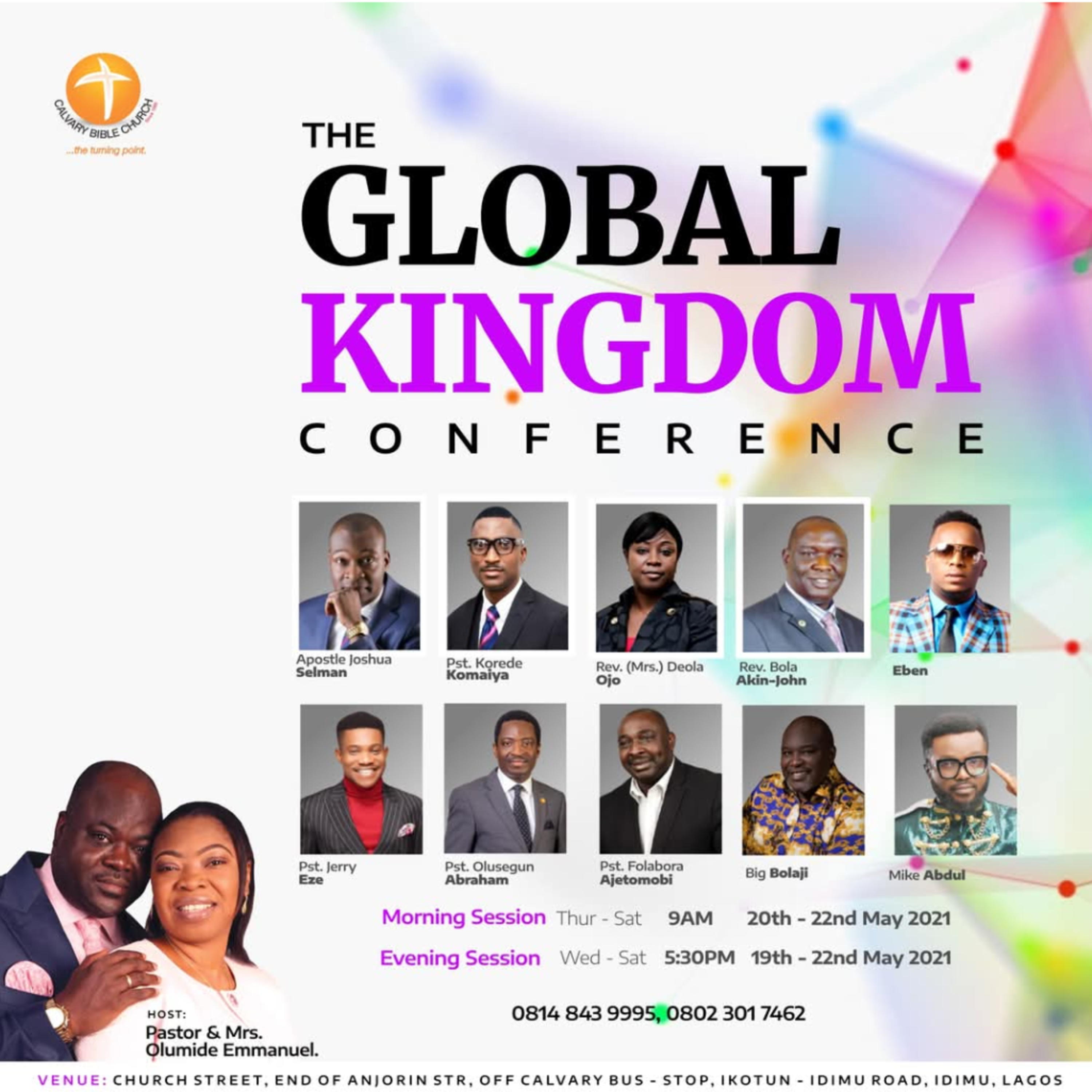 KINGDOM ALIGNMENT (KGC 2021 - CALVARY BIBLE CHURCH) WITH APOSTLE JOSHUA SELMAN 21.05.2021