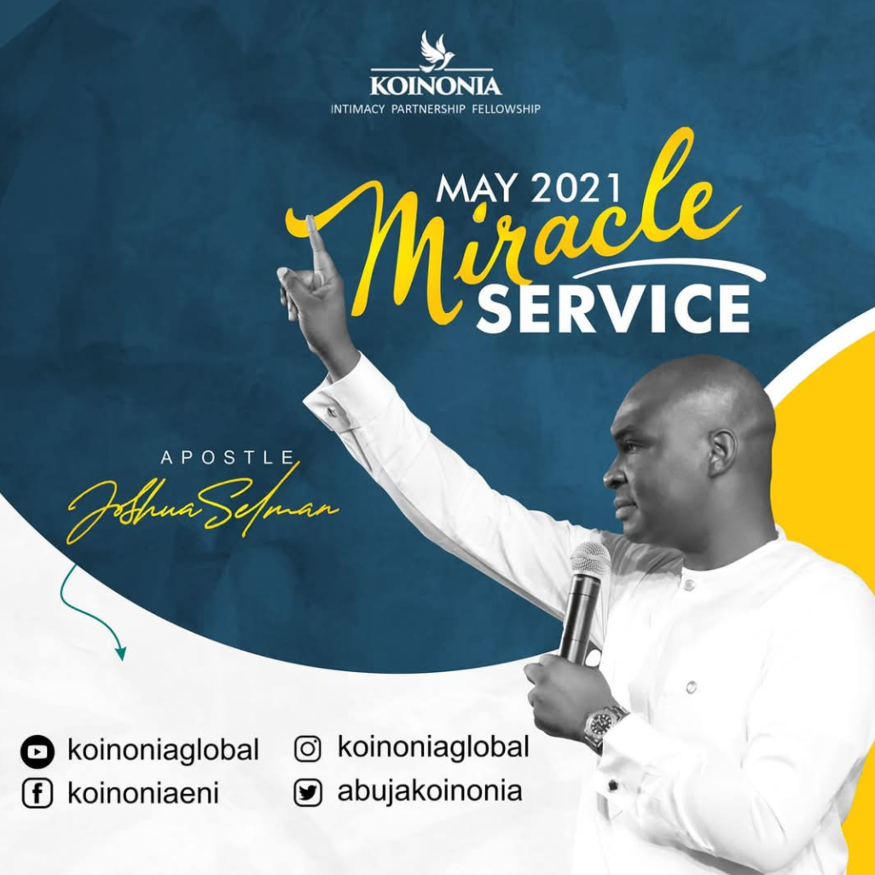 MAY 2021 MIRACLE SERVICE (KOINONIA ABUJA) WITH APOSTLE JOSHUA SELMAN 30.05.2021