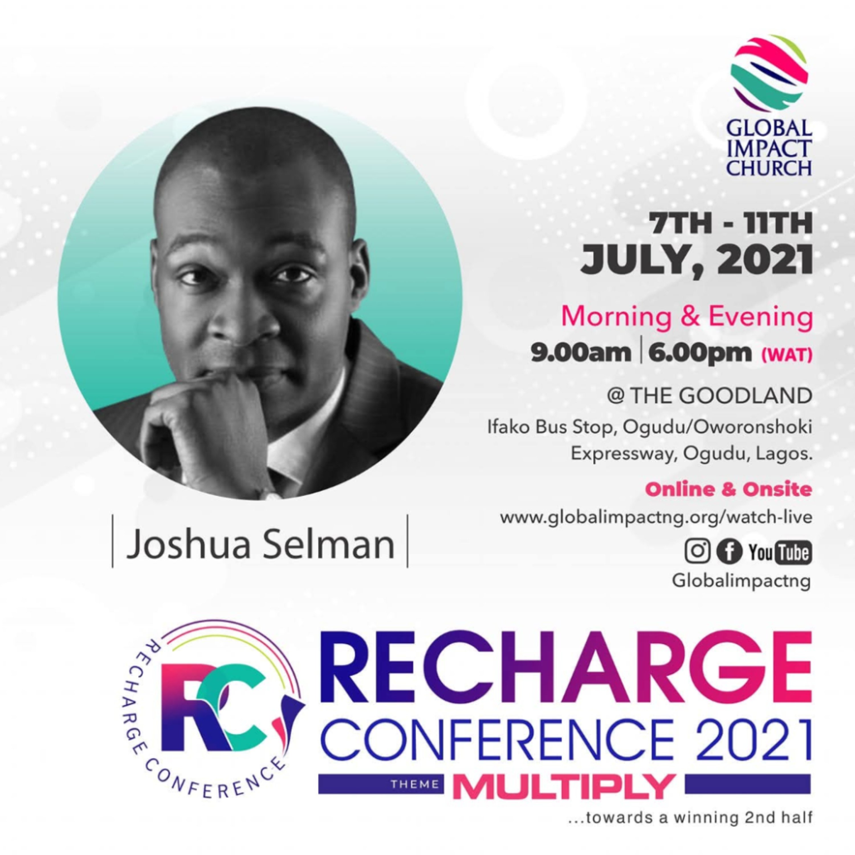 MULTIPLICATION (RECHARGE CONFERENCE 2021 - MULTIPLY GRAND FINALE) WITH APOSTLE JOSHUA SELMAN