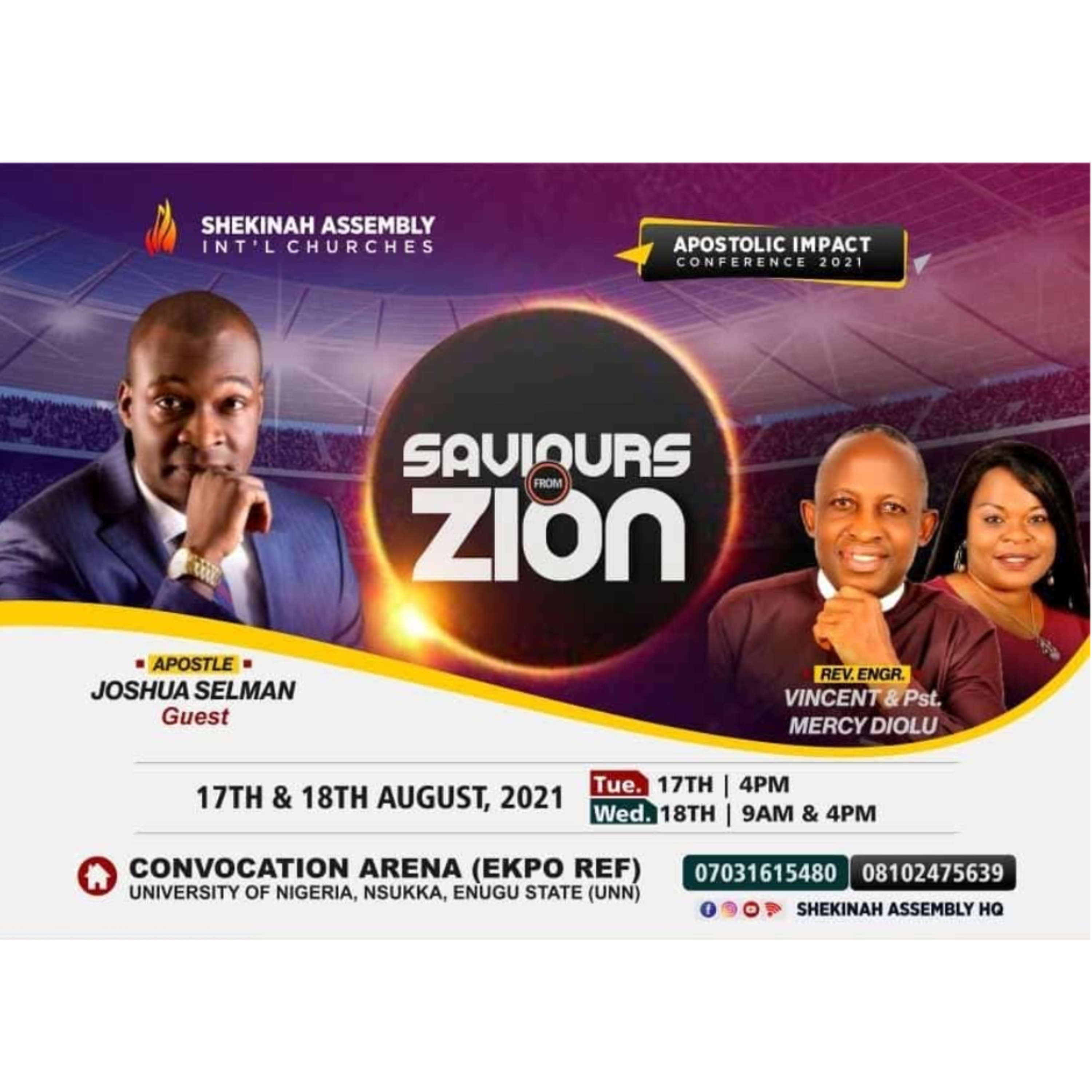 THE MAKING OF GREAT MEN (SAVIOR FROM ZION - AIC 2021) WITH APOSTLE JOSHUA SELMAN 18.08.2021