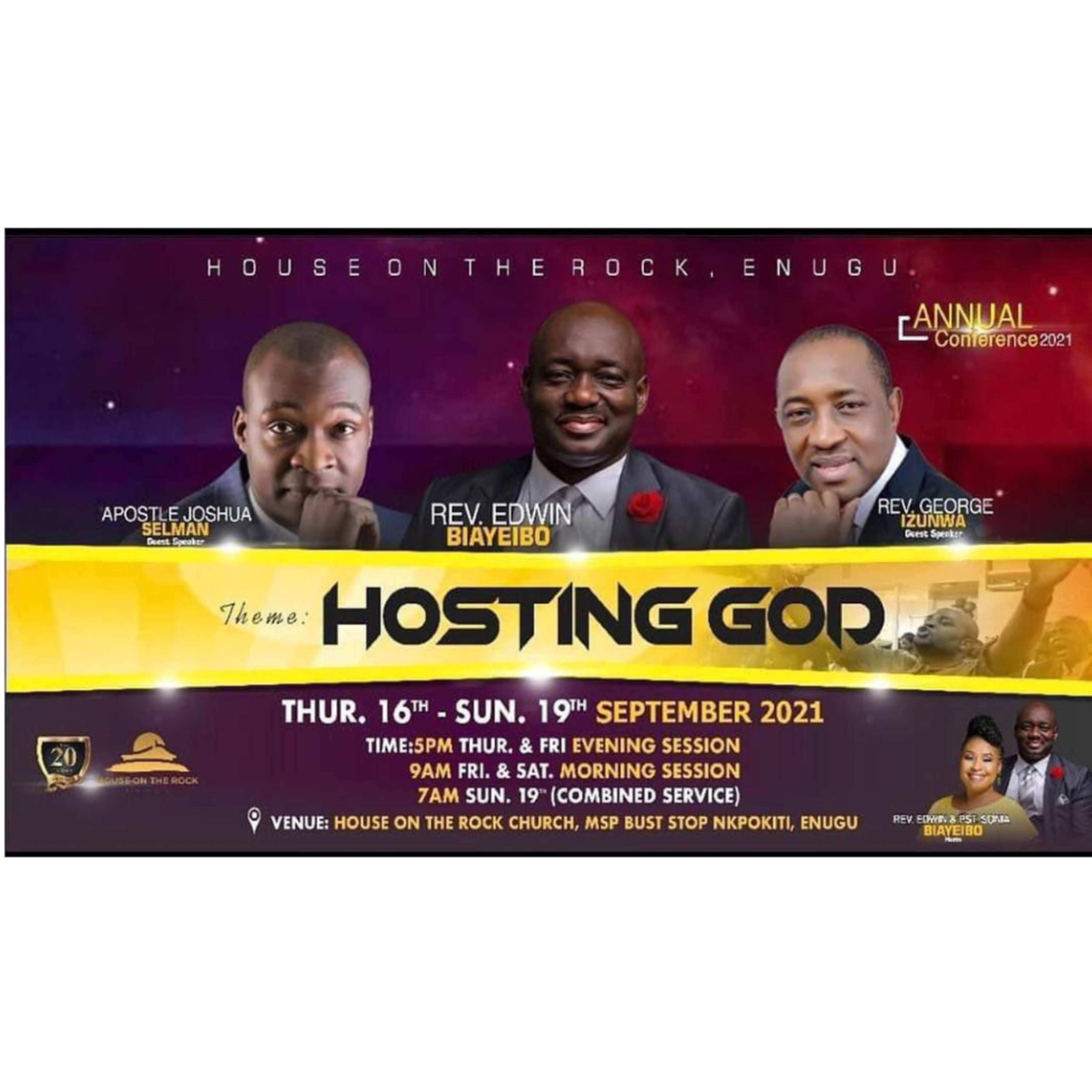 THE MYSTERY OF THE ARK - MIRACLE SERVICE (AC 2021 -HOTR ENUGU) WITH APOSTLE JOSHUA SELMAN 17.09.2021
