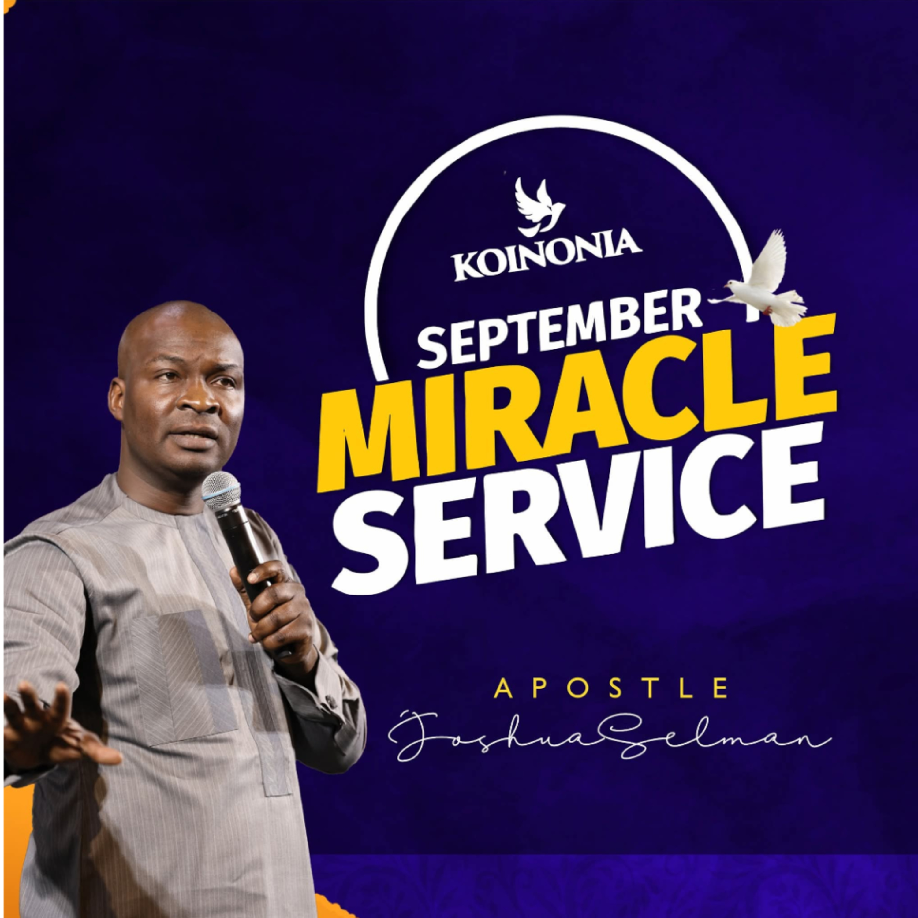 SEPTEMBER 2021 MIRACLE SERVICE WITH APOSTLE JOSHUA SELMAN 26.09.2021