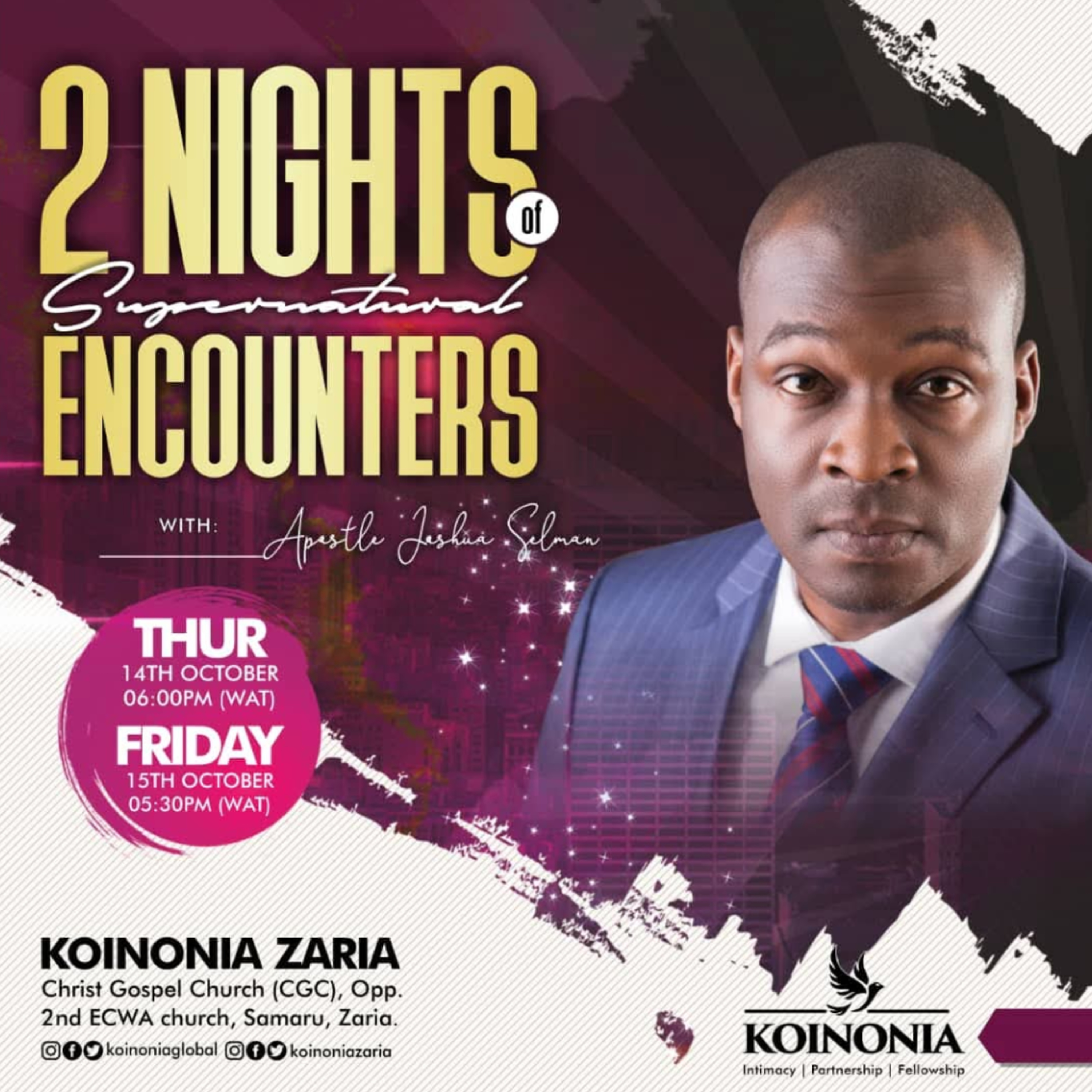 CONTEND FOR KNOWLEDGE (NIGHT OF SUPERNATURAL ENCOUNTERS DAY 1) WITH APOSTLE JOSHUA SELMAN 14.10.2021