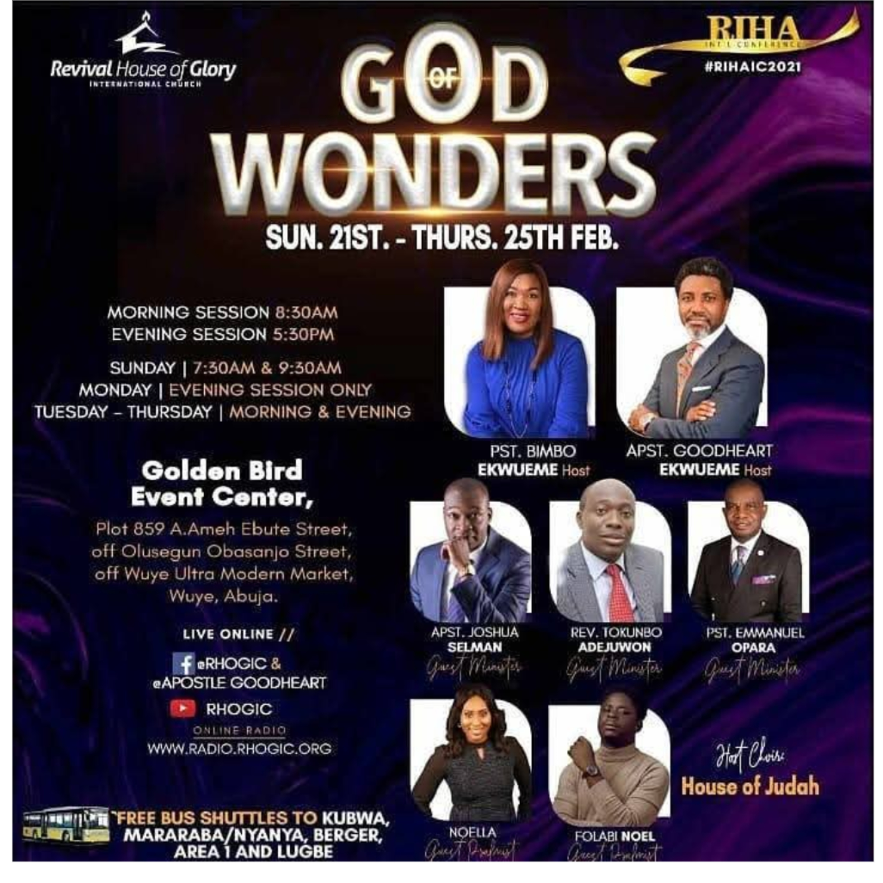 WORD MINISTRATION (RIHA 2021) DAY 5 WITH APOSTLE JOSHUA SELMAN (FEB. 2021)