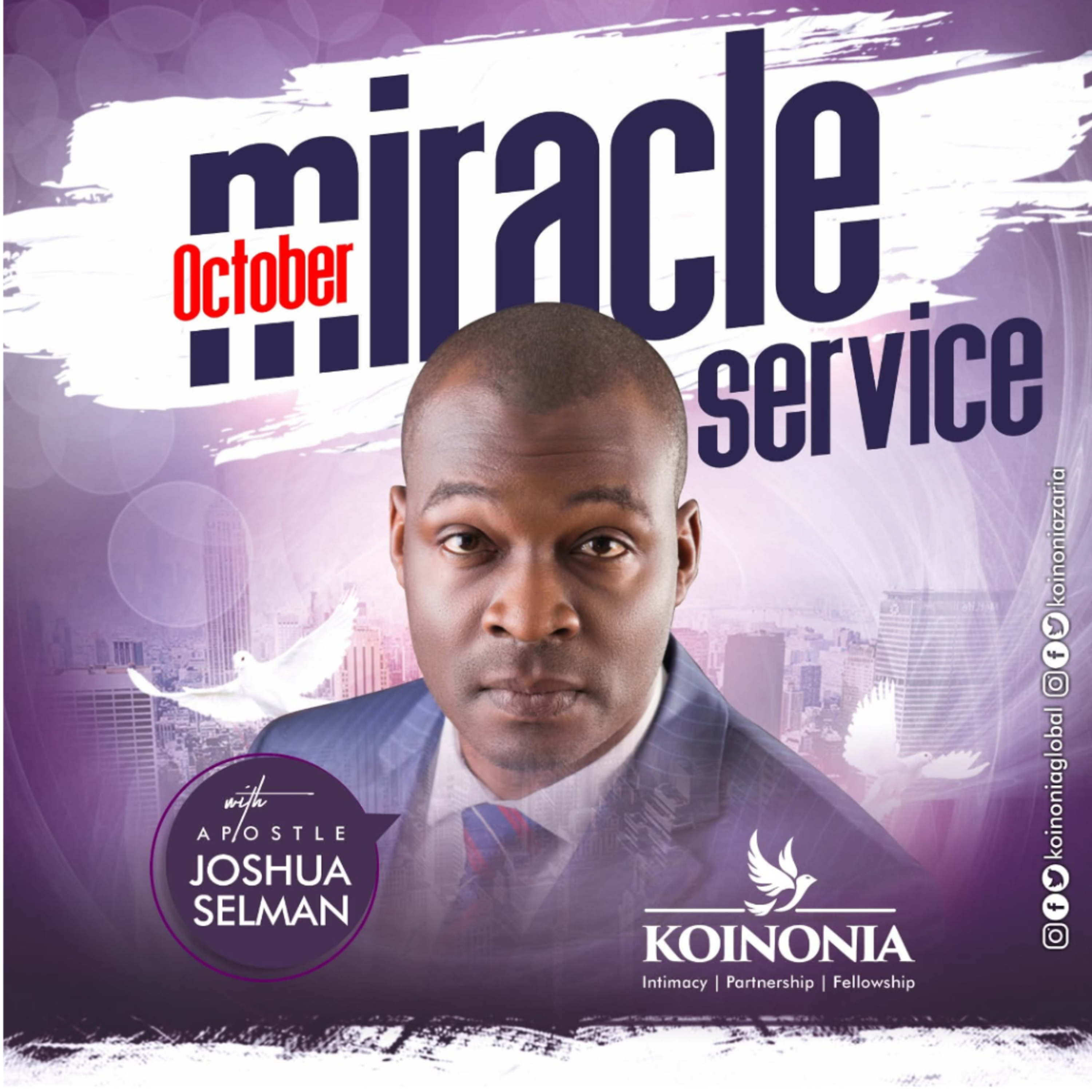 OCTOBER 2021 MIRACLE SERVICE WITH APOSTLE JOSHUA SELMAN 31.10.2021