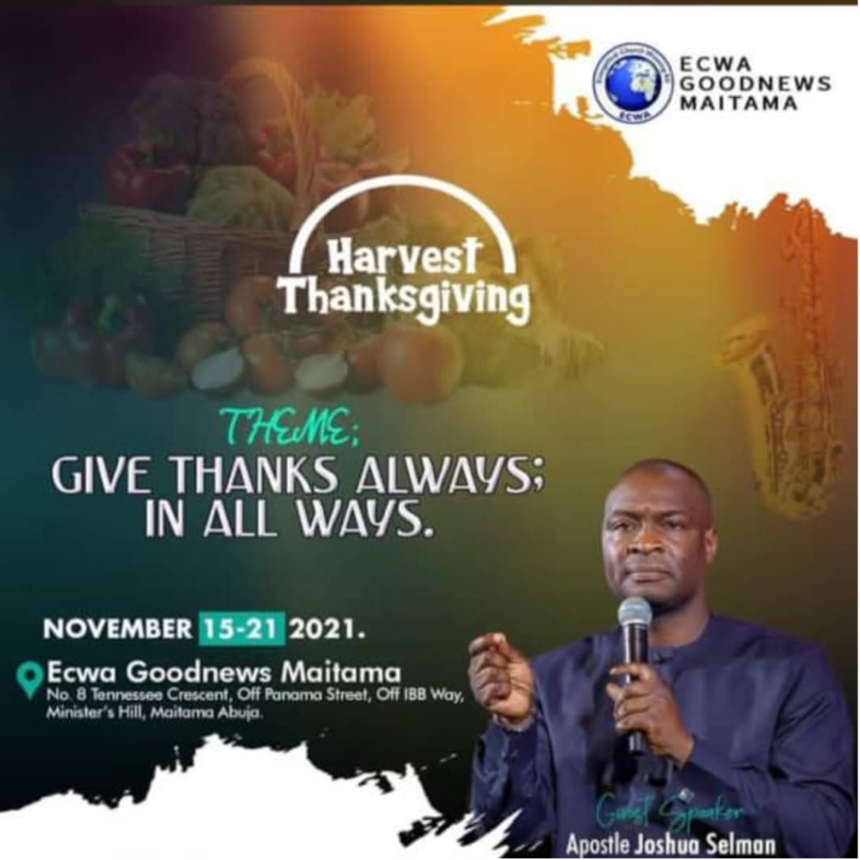 KOINONIA EXPERIENCE WITH APOSTLE JOSHUA SELMAN (ENI)