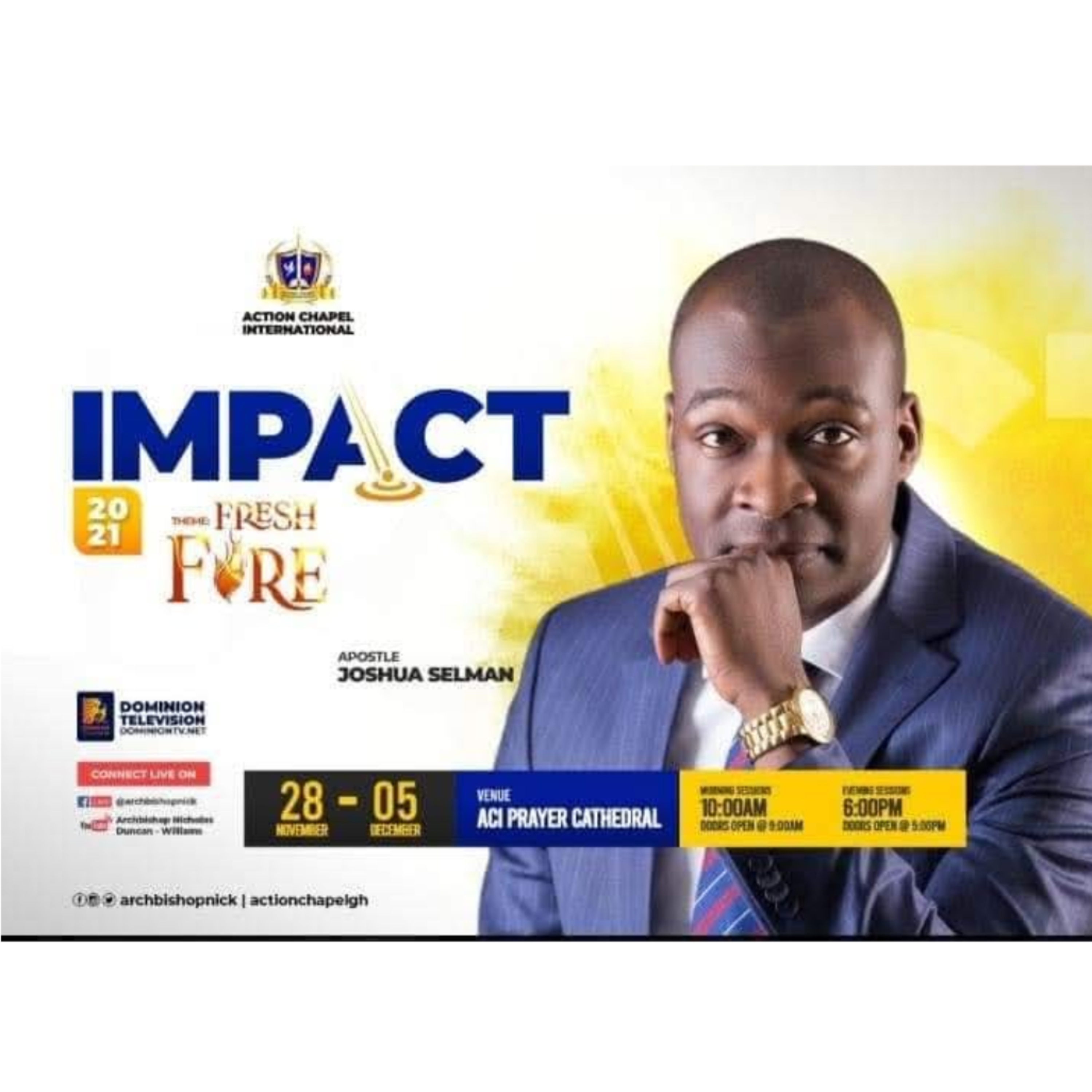 SPIRITUAL PATTERNS (IMAPCT 2021 - ACI ACCRA) APOSTLE JOSHUA SELMAN 30.11.2021
