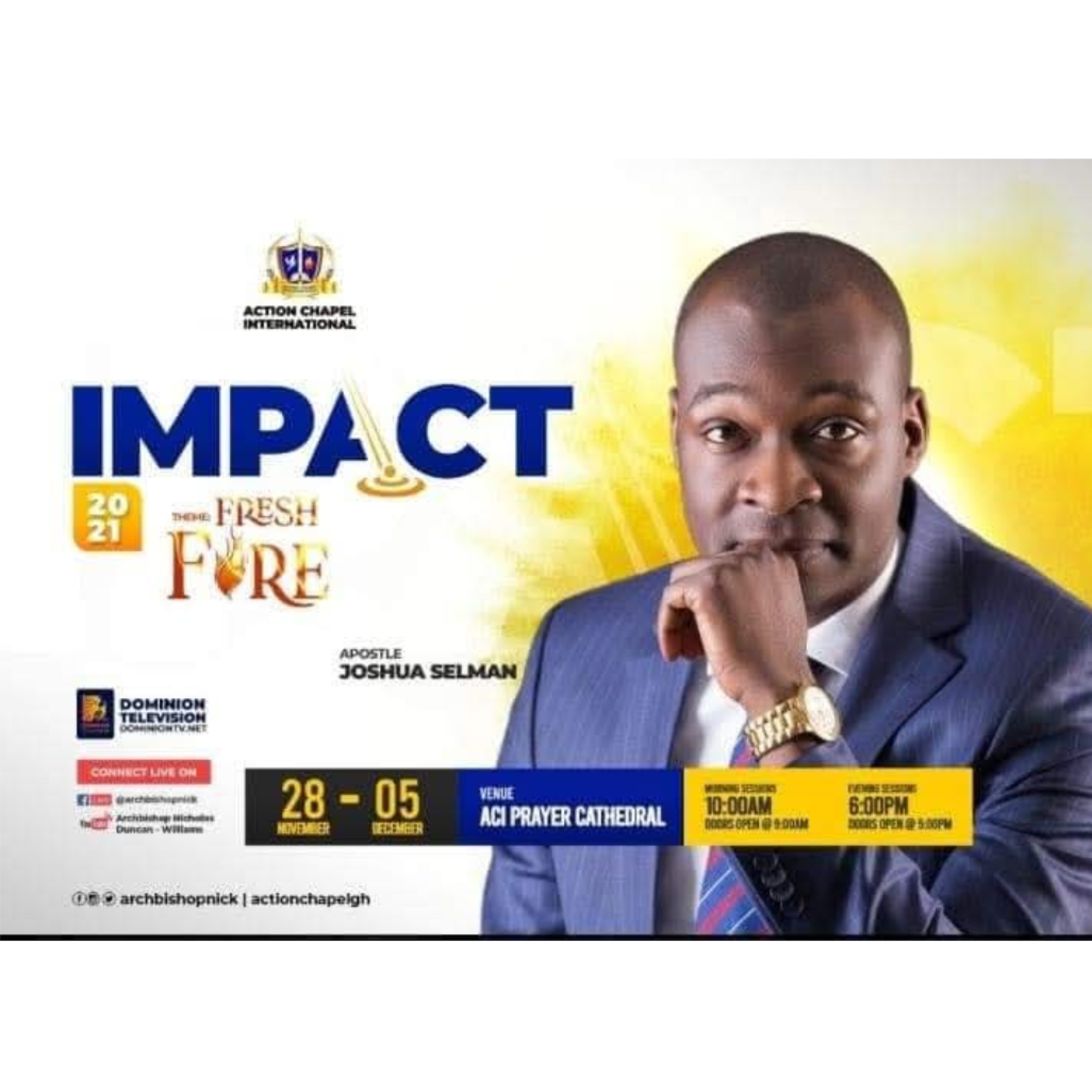 A POWERFUL CHARGE (IMAPCT 2021 - ACI ACCRA) APOSTLE JOSHUA SELMAN 31.11.2021