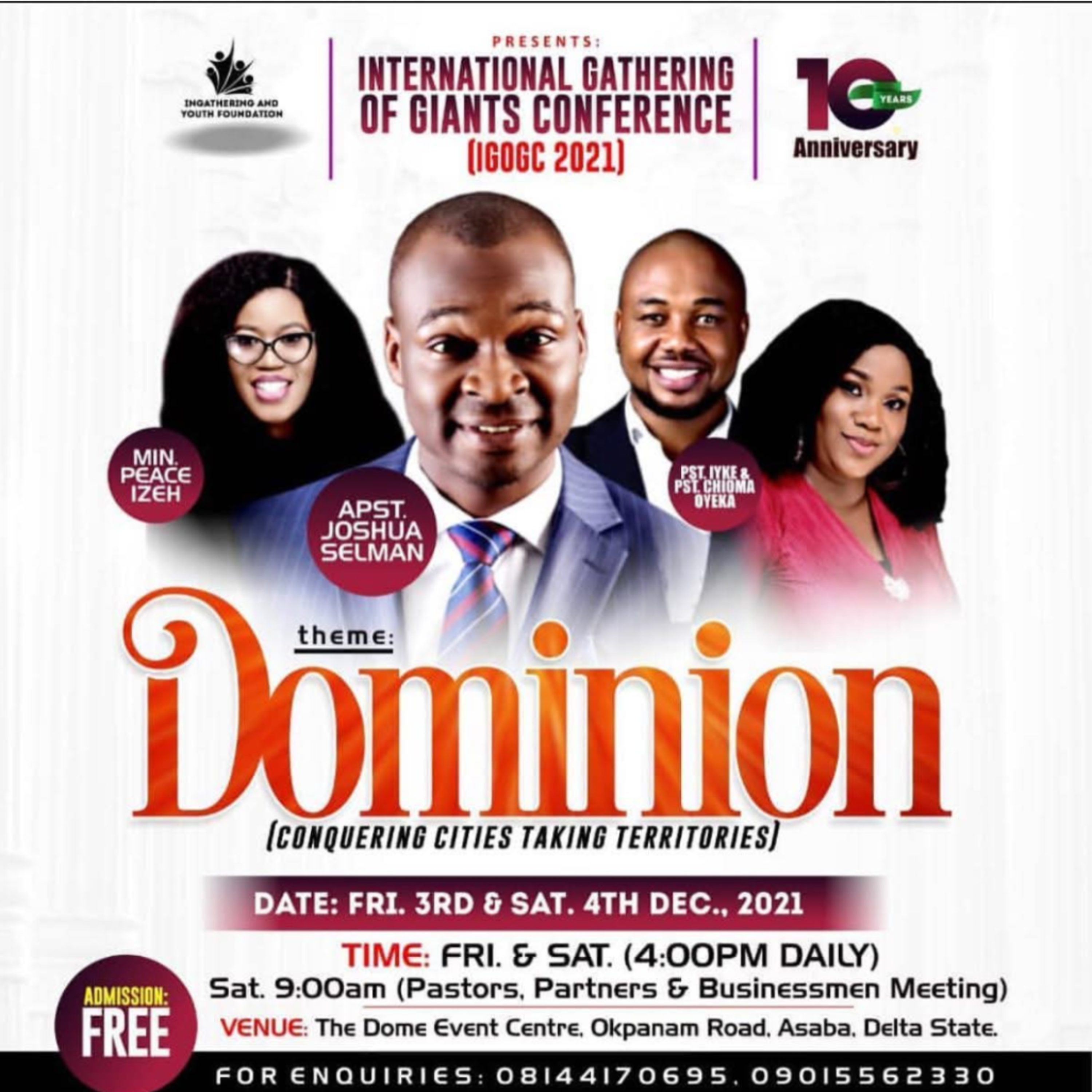 MIRACLE & IMPARTATION SERVICE (IGOGC 2021) WITH APOSTLE JOSHUA SELMAN 04.12.2021