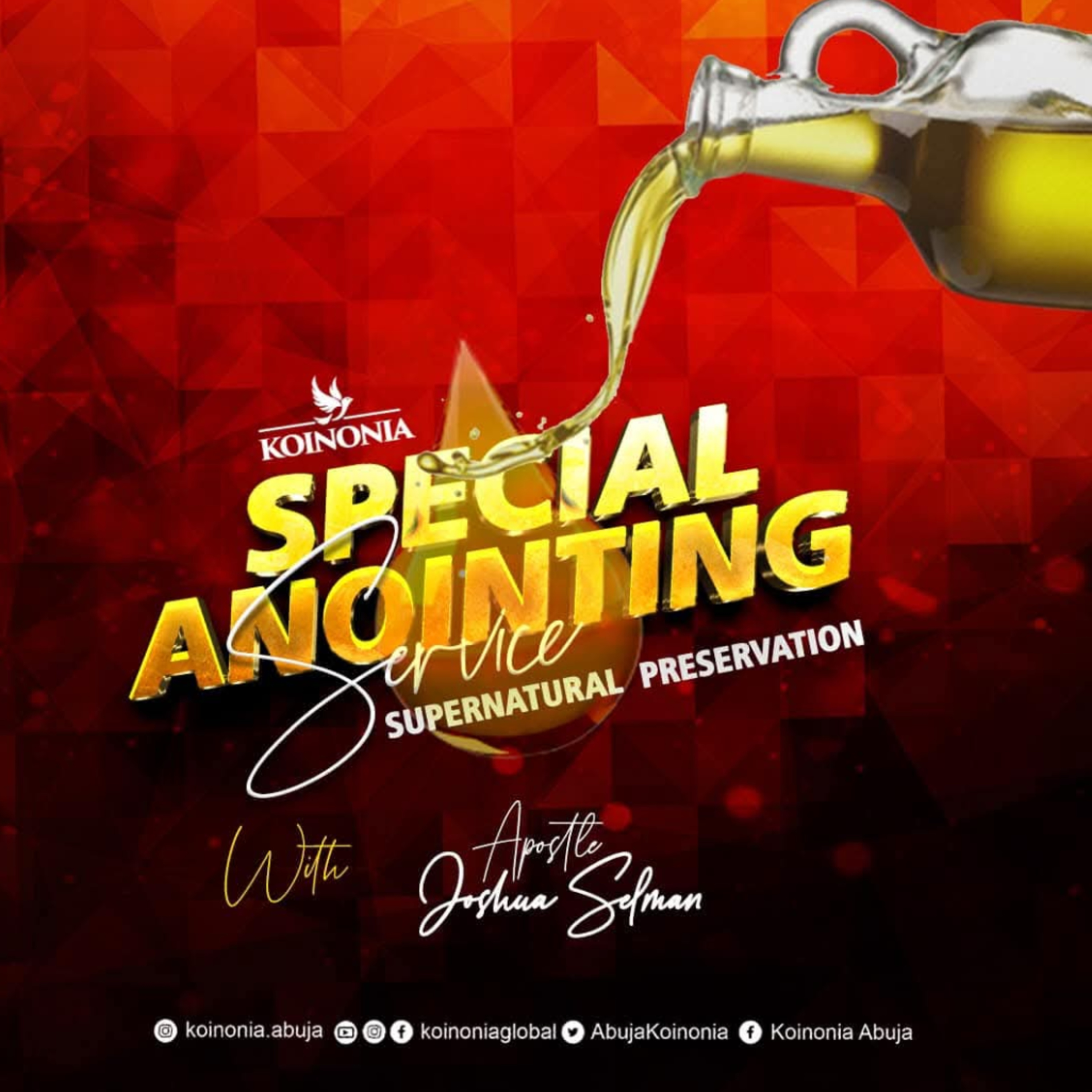 SUPERNATURAL PRESERVATION (SPECIAL ANOINTING SERVICE) WITH APOSTLE JOSHUA SELMAN 12.12.2021