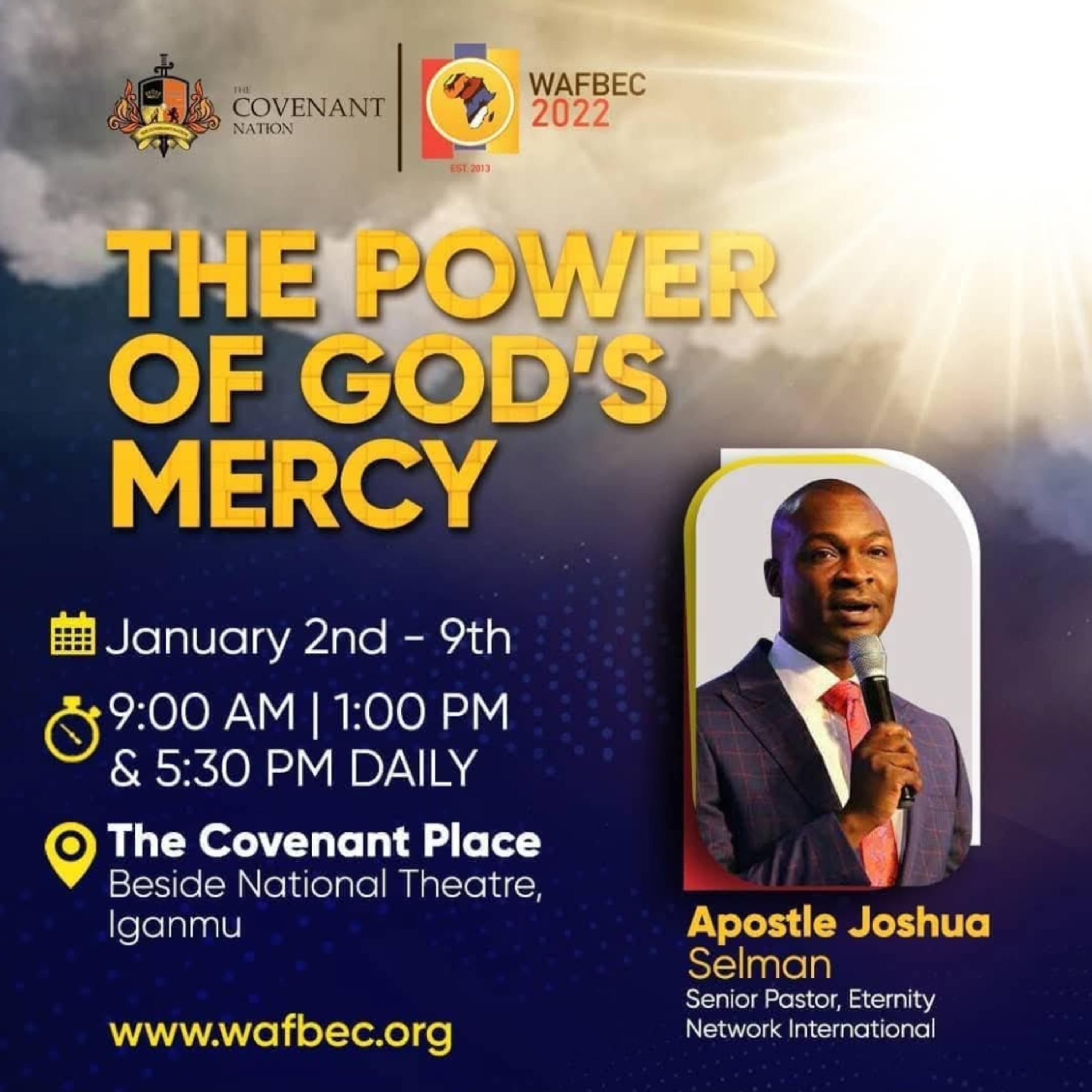 THE CONCEPT OF MERCY (WAFBEC 2022) WITH APOSTLE JOSHUA SELMAN 04.01.2022