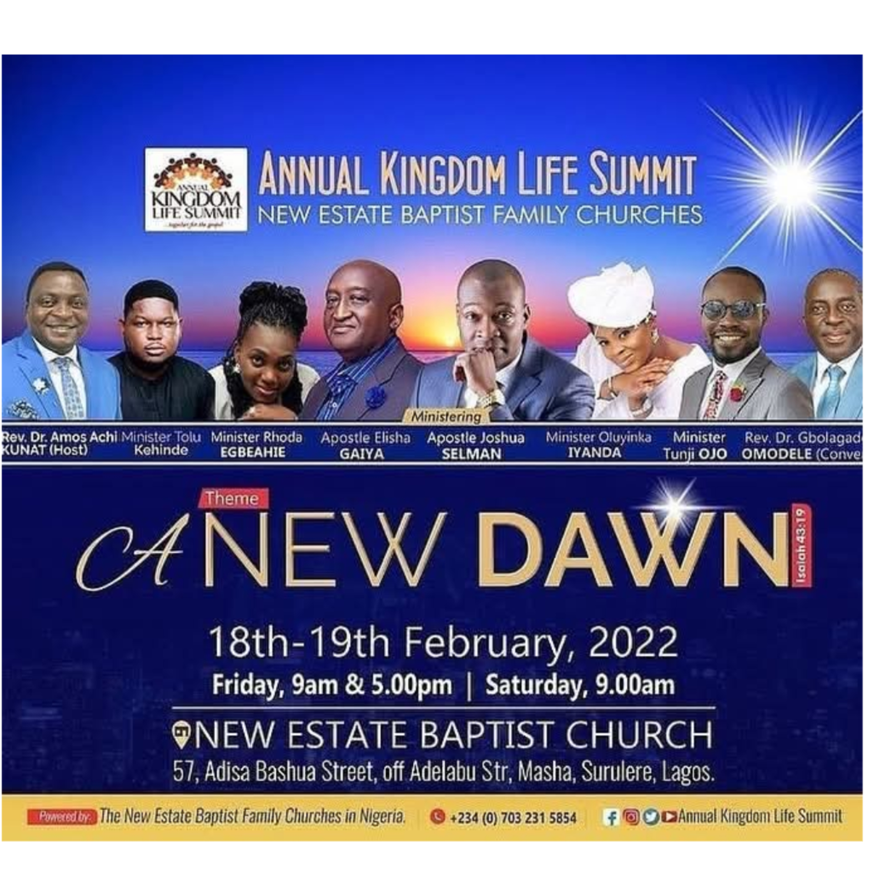 VITAL SIGNS THAT SHOWS SPIRITUAL RETROGRESSION (ANNUAL KINGDOM LIFE SUMMIT) WITH AJS 18.02.2022