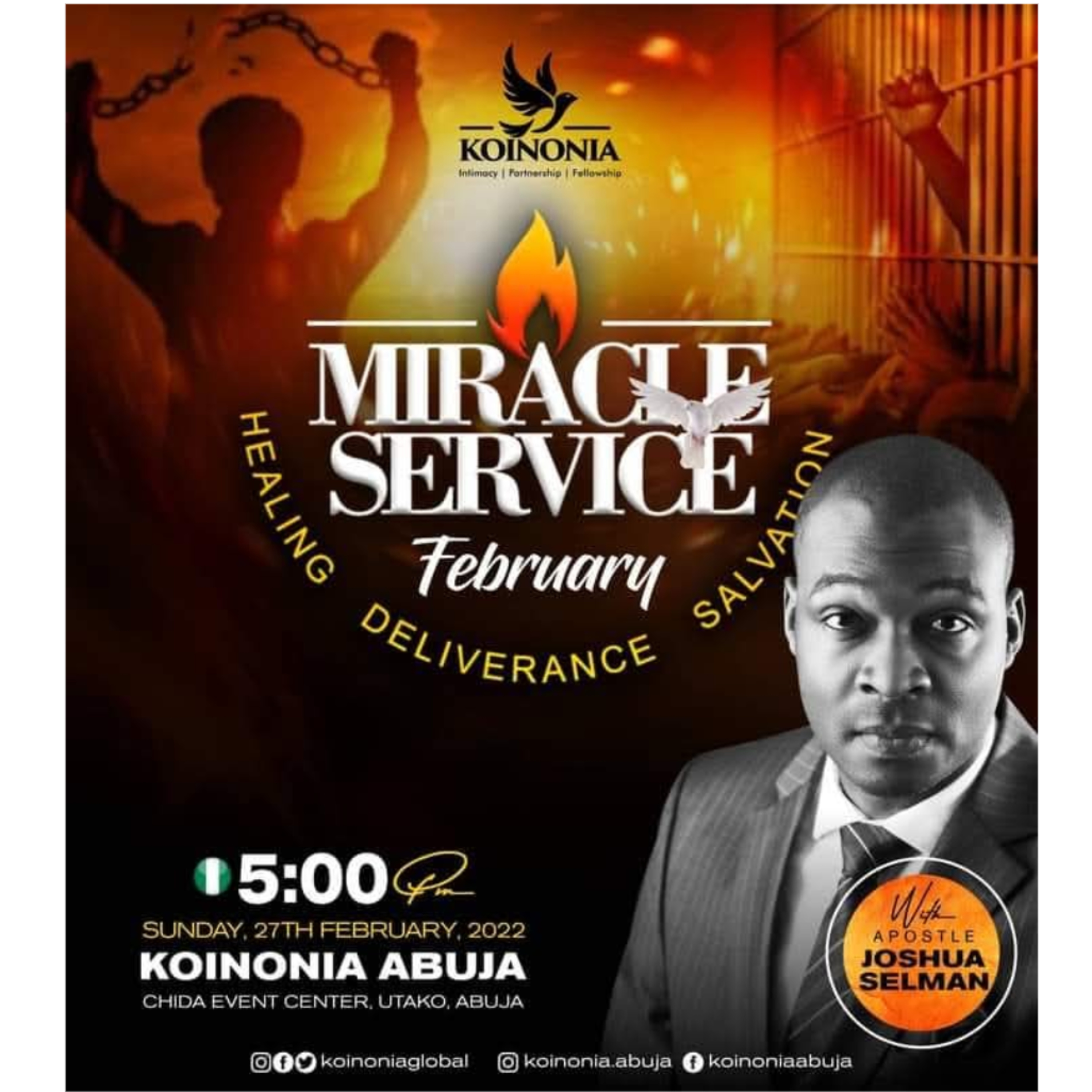 FEBRUARY 2022 MIRACLE SERVICE WITH APOSTLE JOSHUA SELMAN 27.02.2022