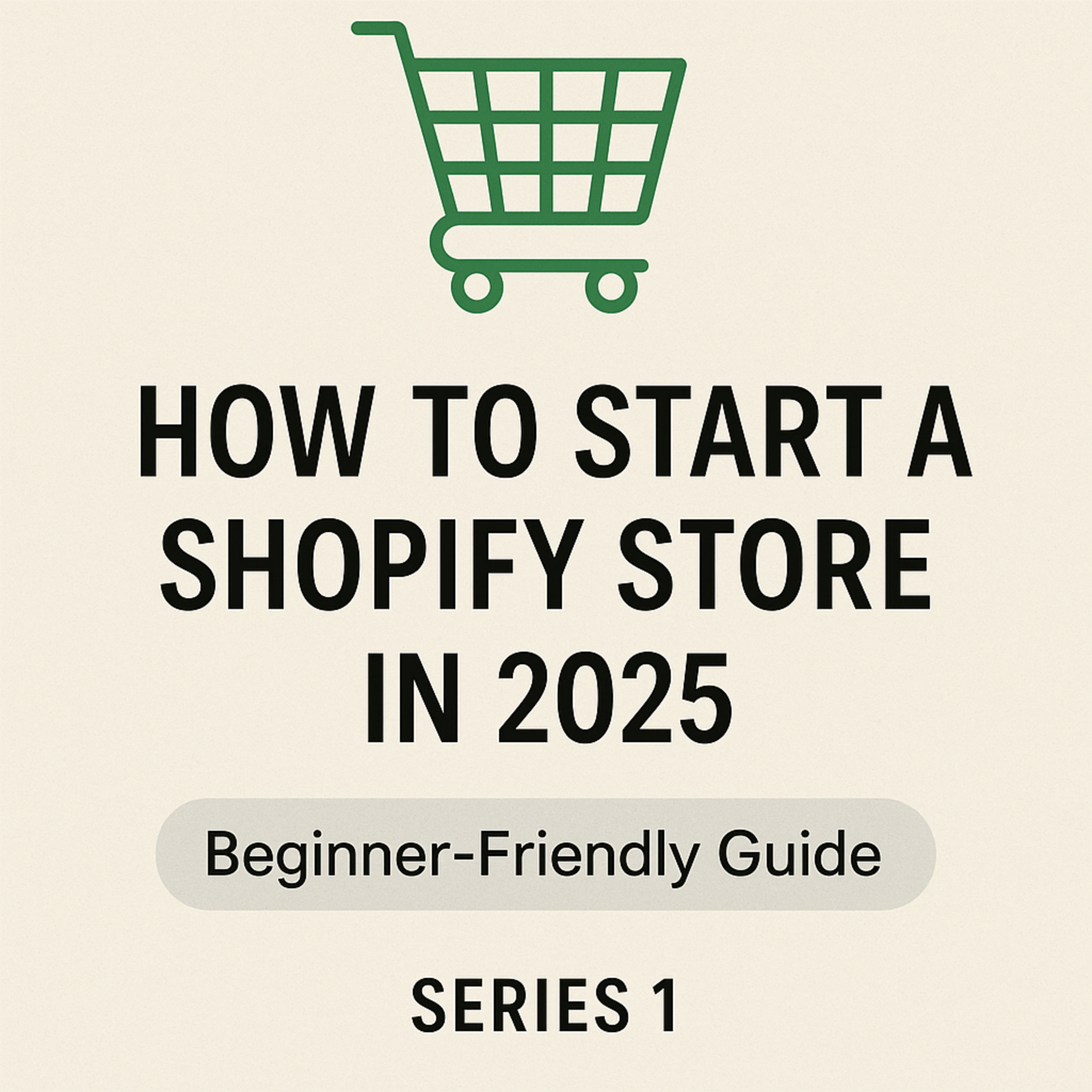 How to Start a Shopify Store in 2025: A Beginner's Friendly Guide (Series 1) 