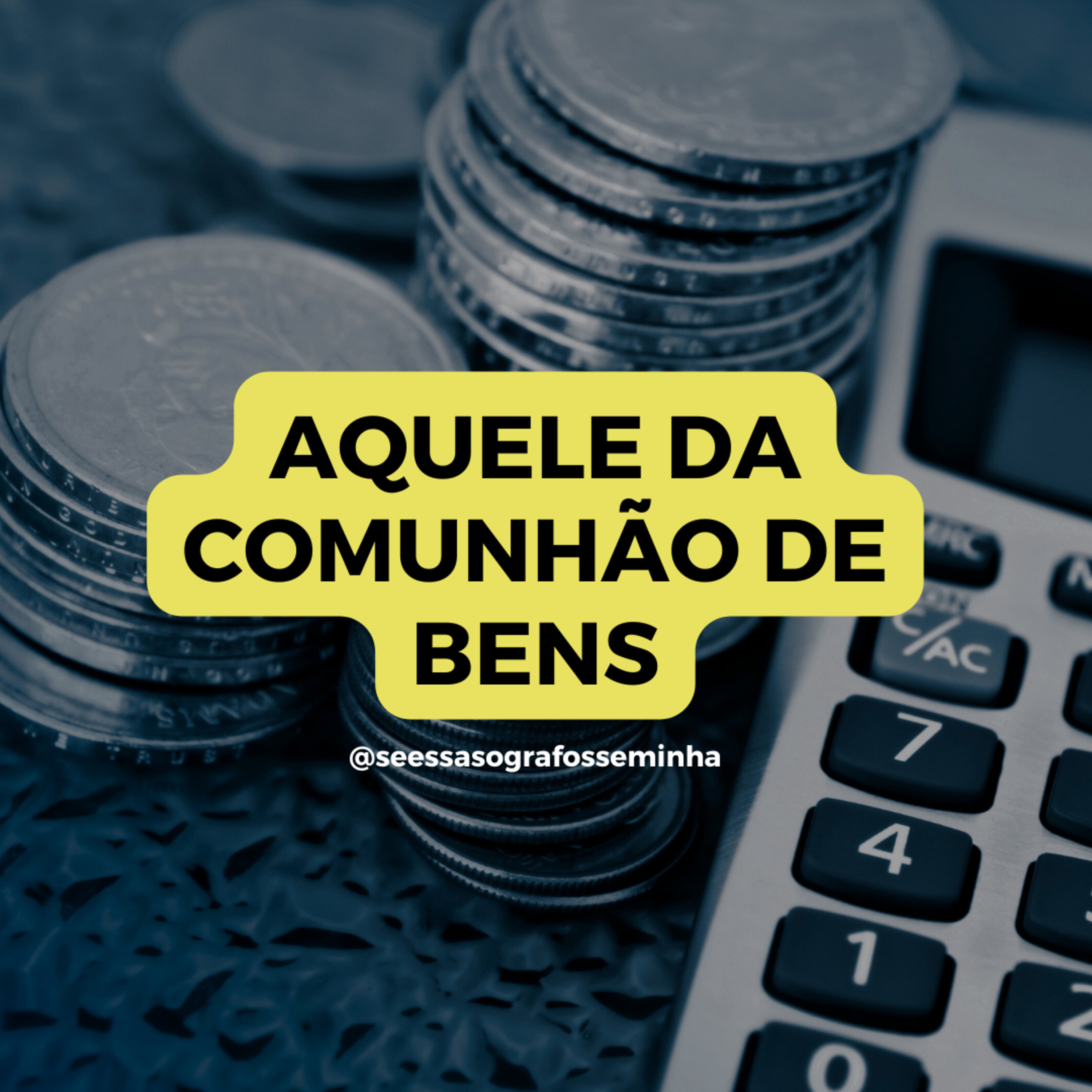 AQUELE DA COMUNHÃO DE BENS
