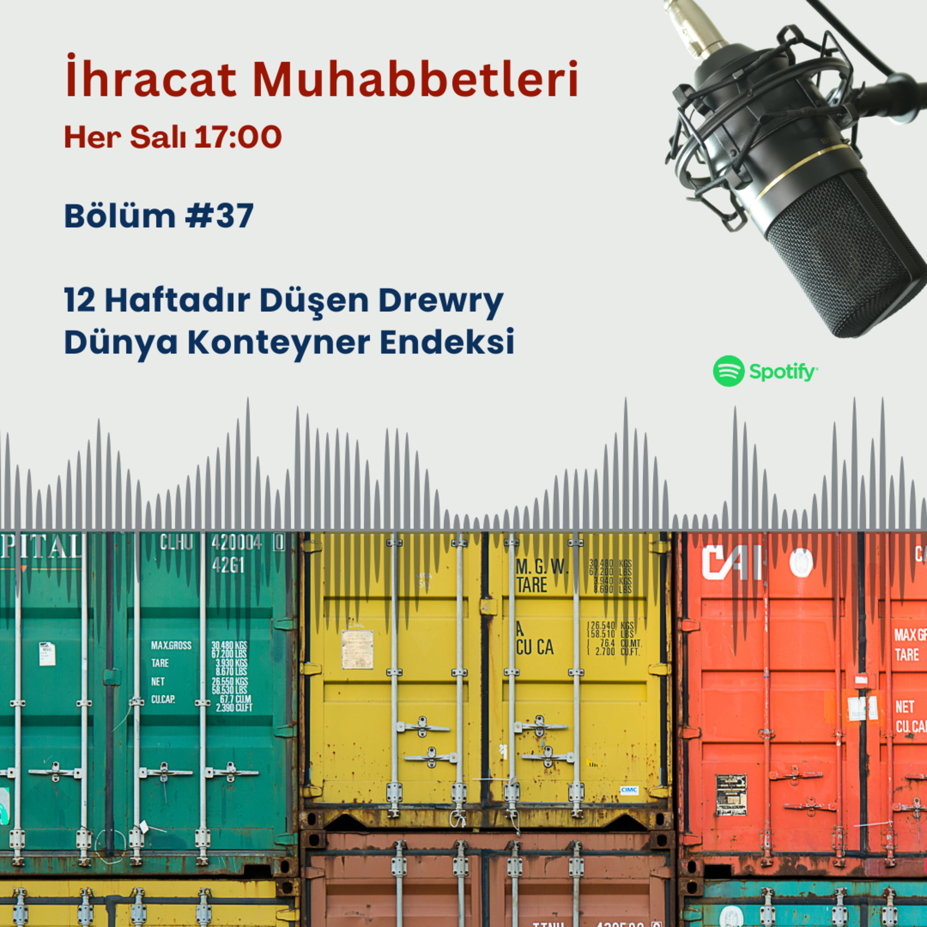 #37 12 Haftadır Düşen Drewry Dünya Konteyner Endeksi  episode artwork