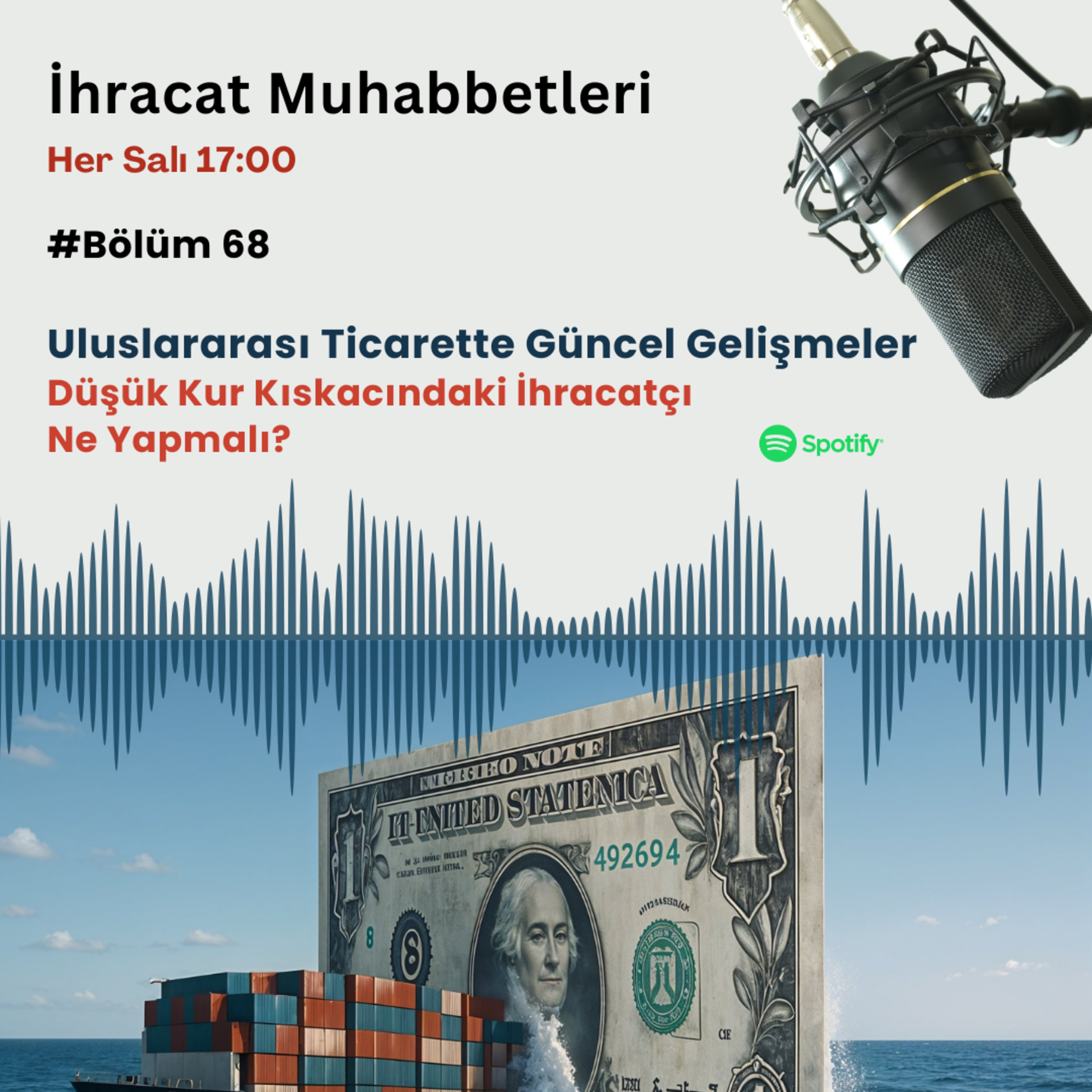 #68 Uluslararası Ticarette Güncel Gelişmeler - Düşük Kur Kıskacındaki İhracatçı Ne Yapmalı? episode artwork