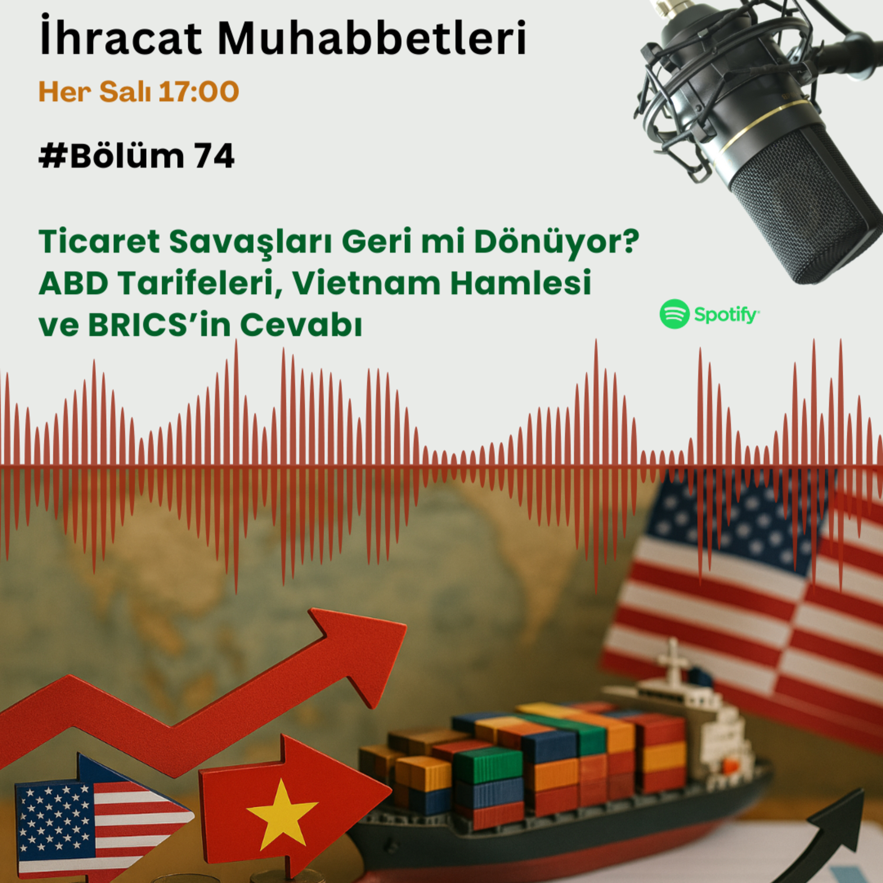 #74 Ticaret Savaşları Geri mi Dönüyor? ABD Tarifeleri, Vietnam Hamlesi ve BRICS’in Cevabı episode artwork
