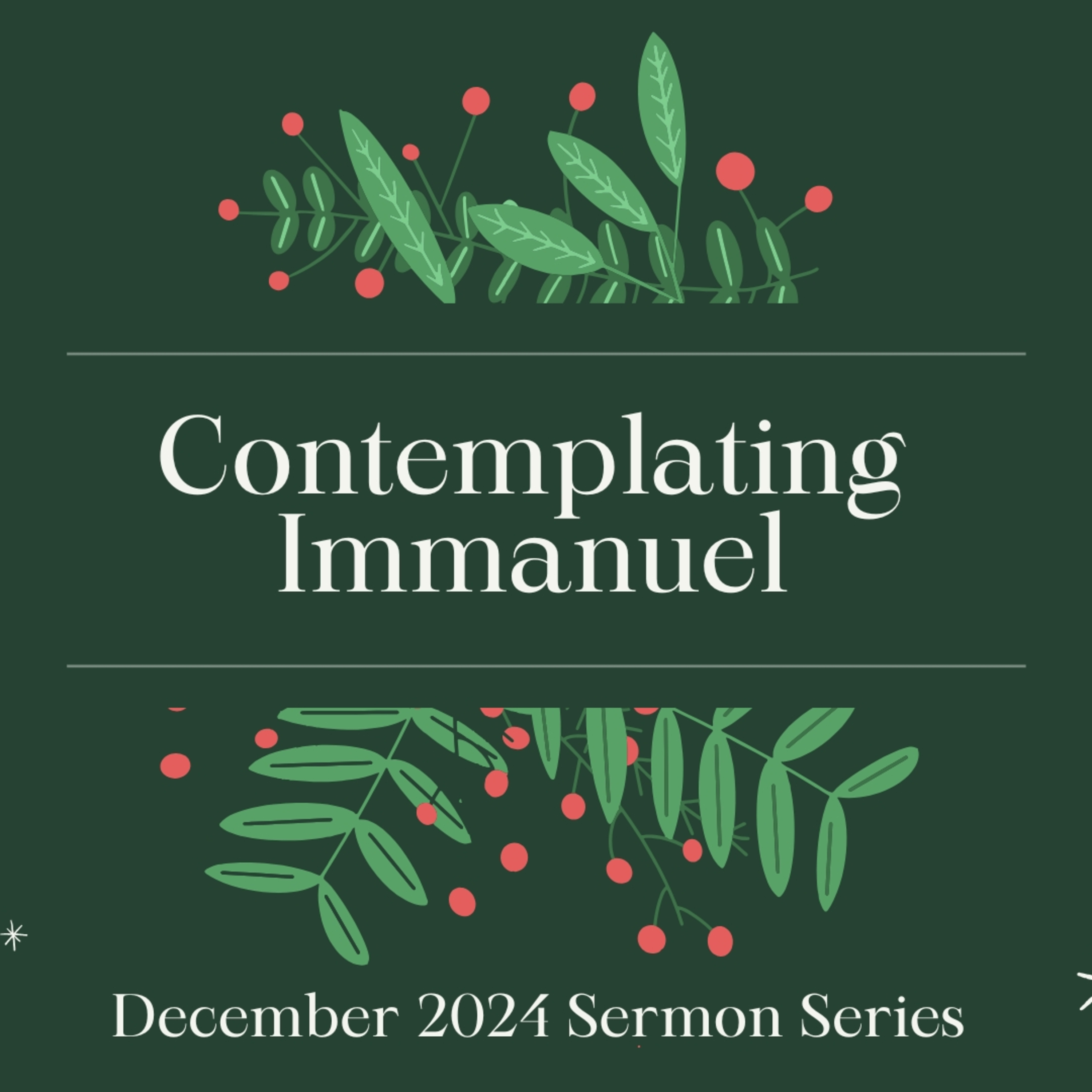 Contemplating Immanuel | Fasting Like Immanuel | 2024/12/15 episode artwork