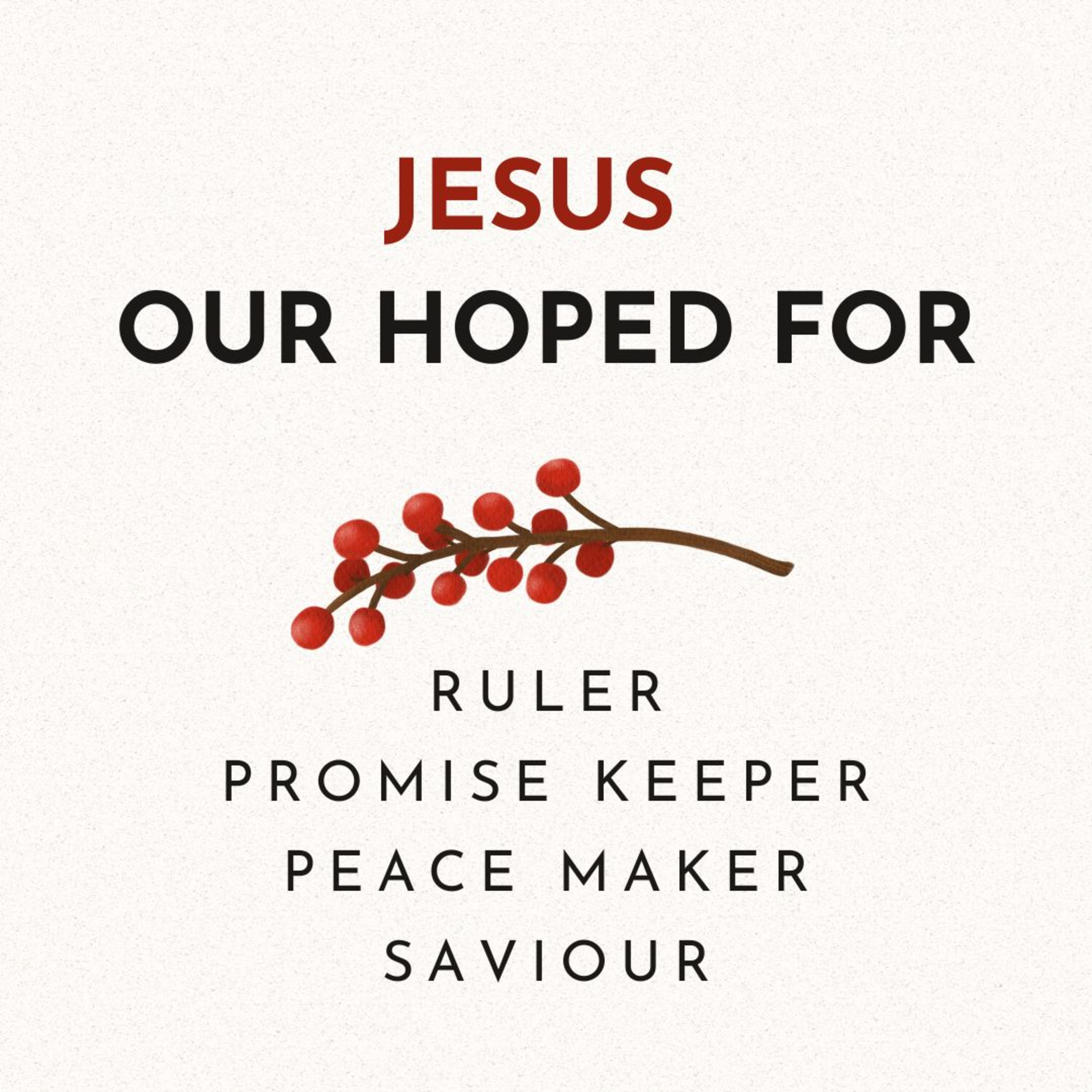 Jesus: The Hoped for Saviour | 2025/12/21 episode artwork