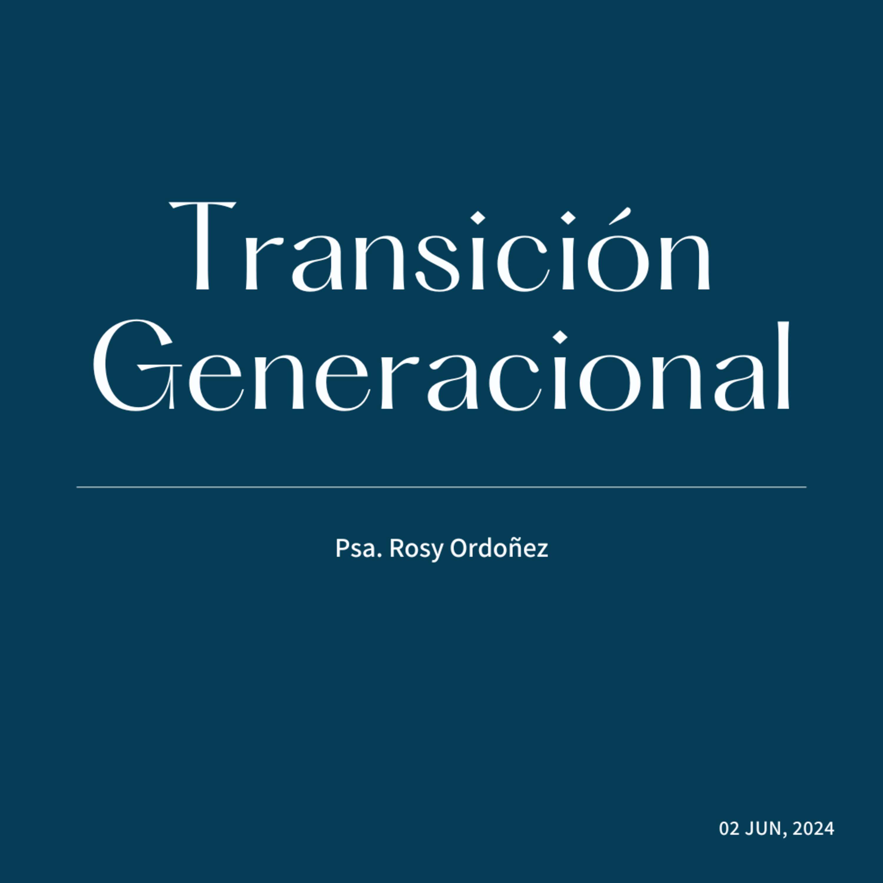 Transición Generacional episode artwork