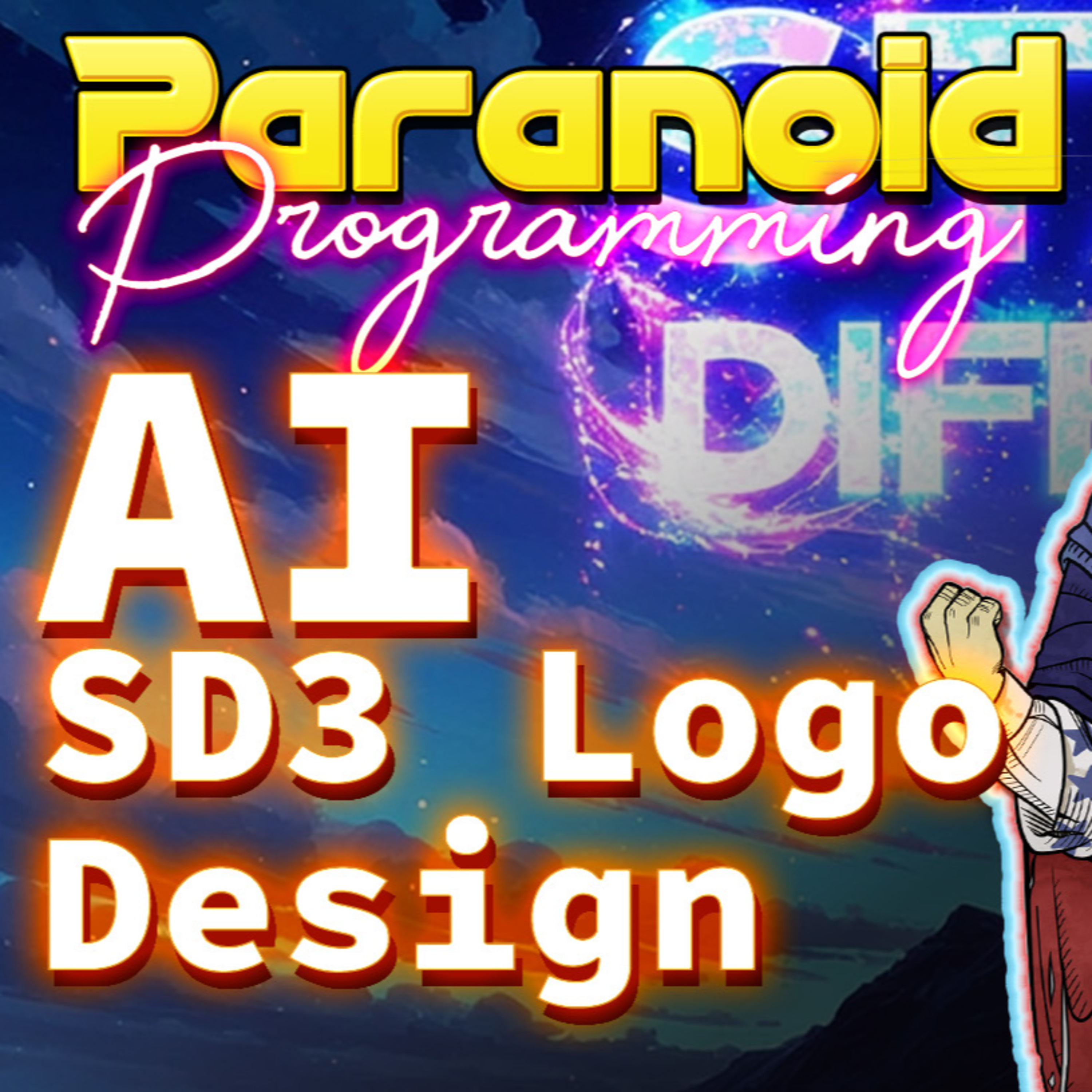 PARANOID PROGRAMMING - Using SD3 To Generate A Logo