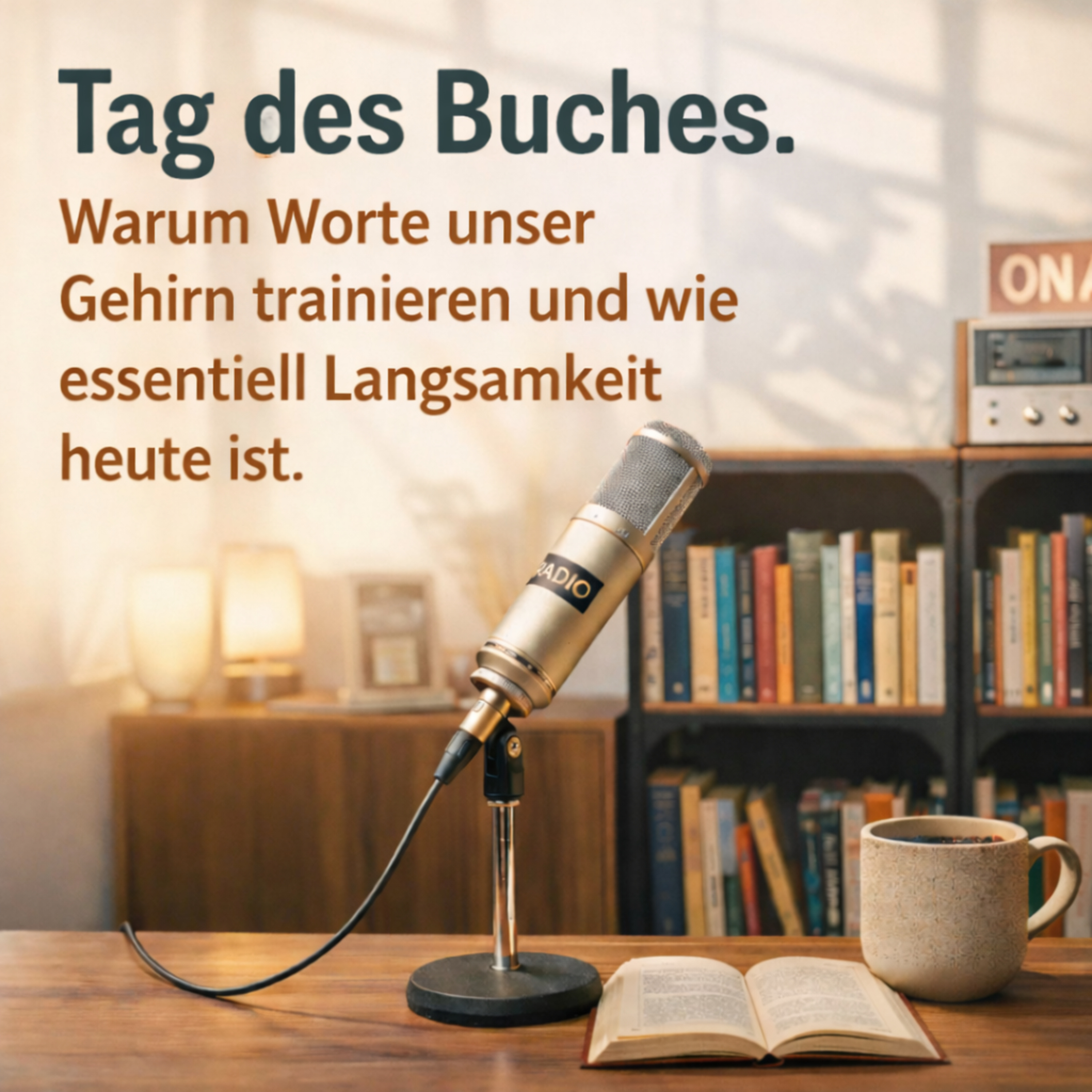 Tag des Buches. Warum Worte unser Gehirn trainieren und wie wichtig Langsamkeit heute ist. episode artwork
