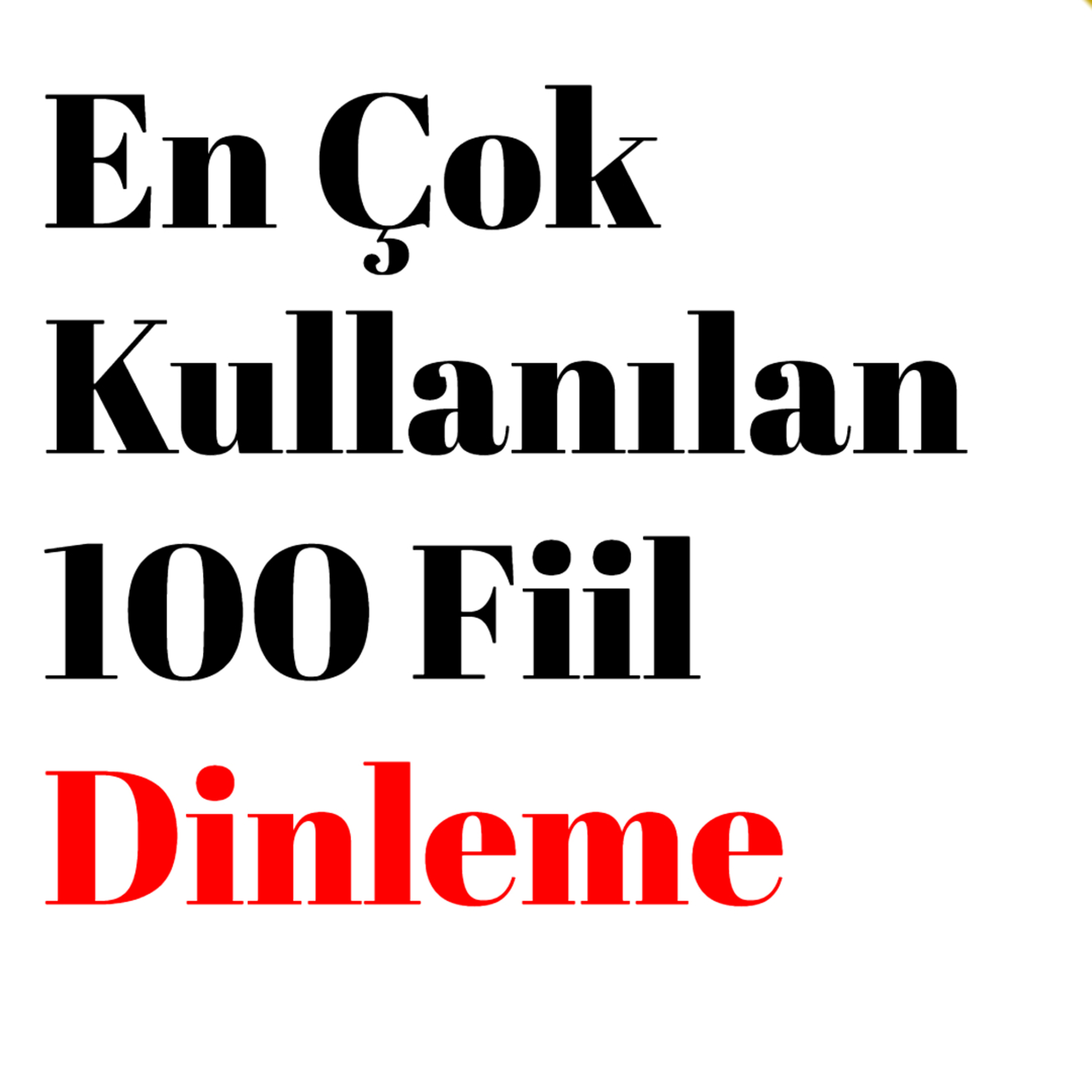 İngilizce Örnek Cümlelerle (Türkçe Tercümeleriyle) En Önemli 100 Fiil episode artwork