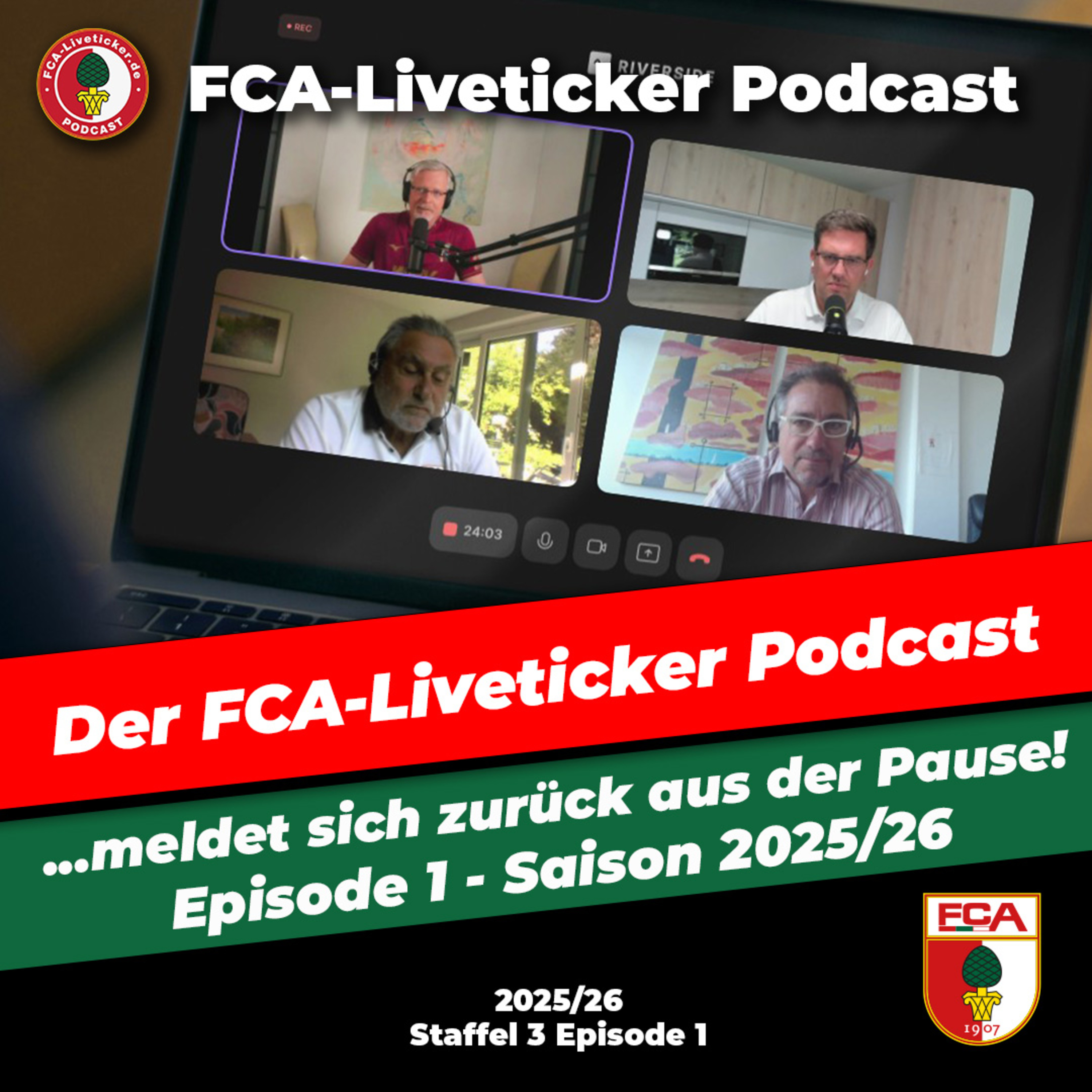 Saison 2025/26 ⚽️ Der FCA-Liveticker Podcast meldet sich zurück! episode artwork