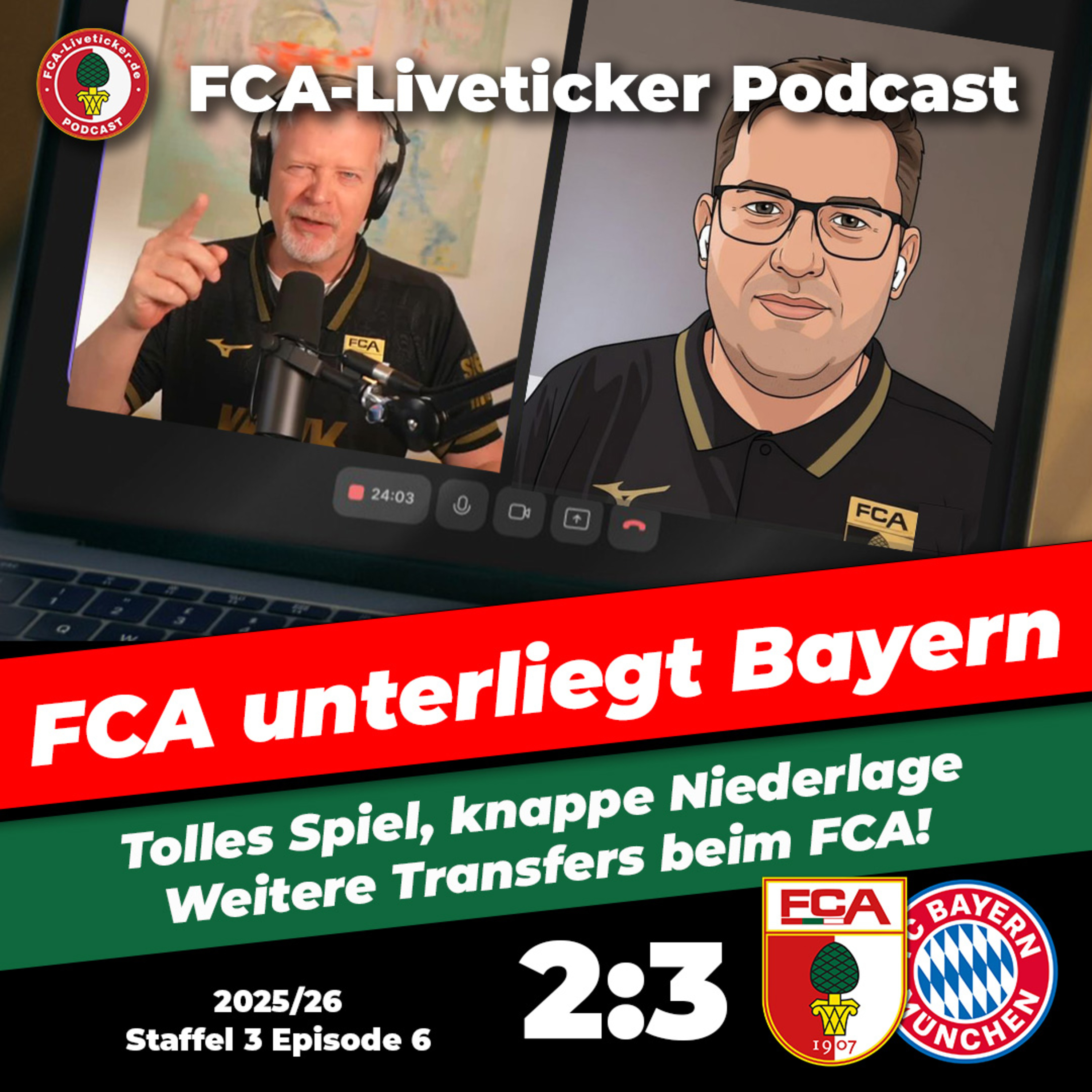 Knappe 2:3 Niederlage gegen Bayern!! ⚽️ FCA begeistert, und bietet dem Meister die Stirn episode artwork