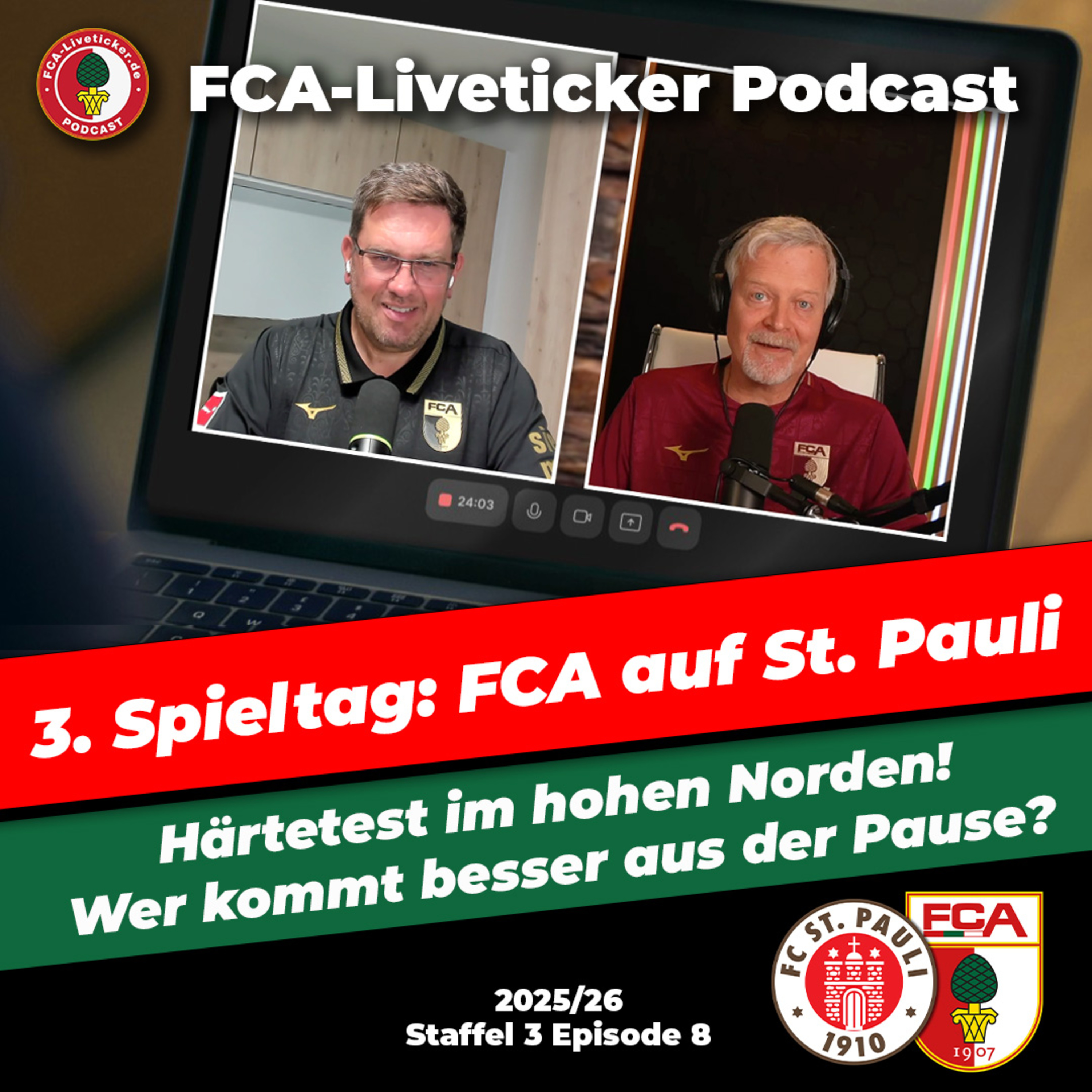 Härtetest: Der FCA auf St. Pauli! ⚽️ Wer kommt besser aus der Pause?
