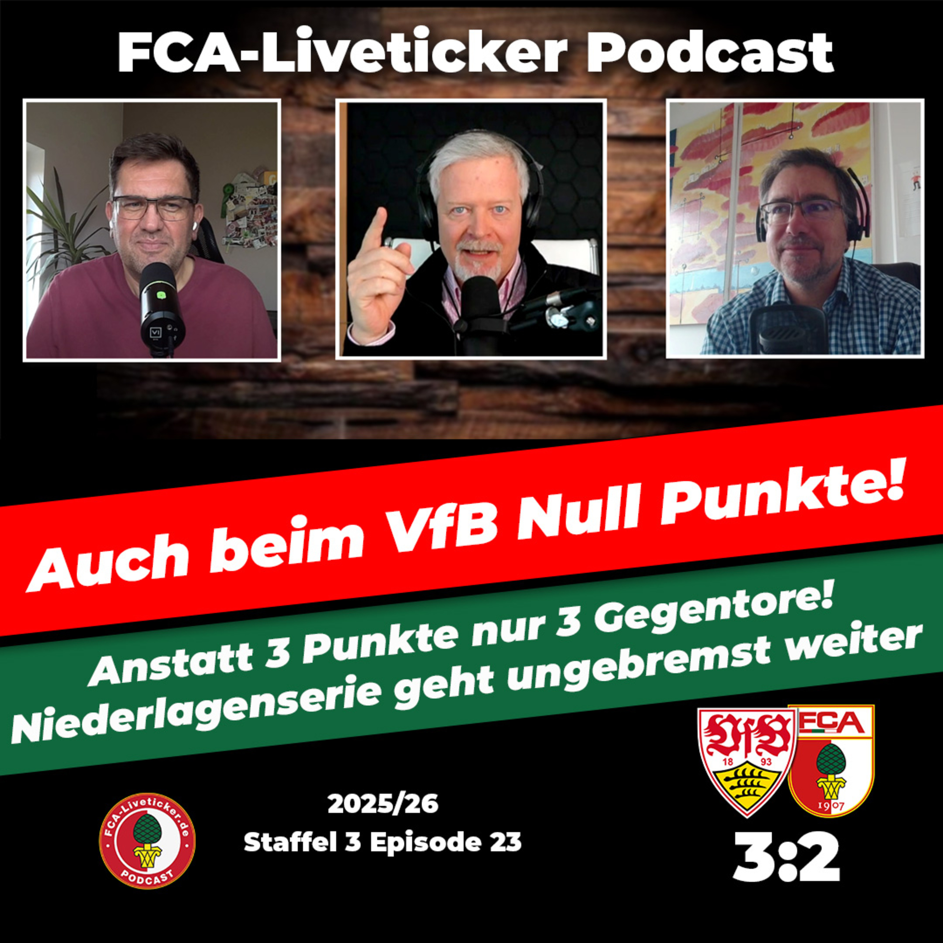 Der FCA verliert auch beim VfB ⚽️ 3:2 nach zweimaliger Führung, Krise setzt sich fort