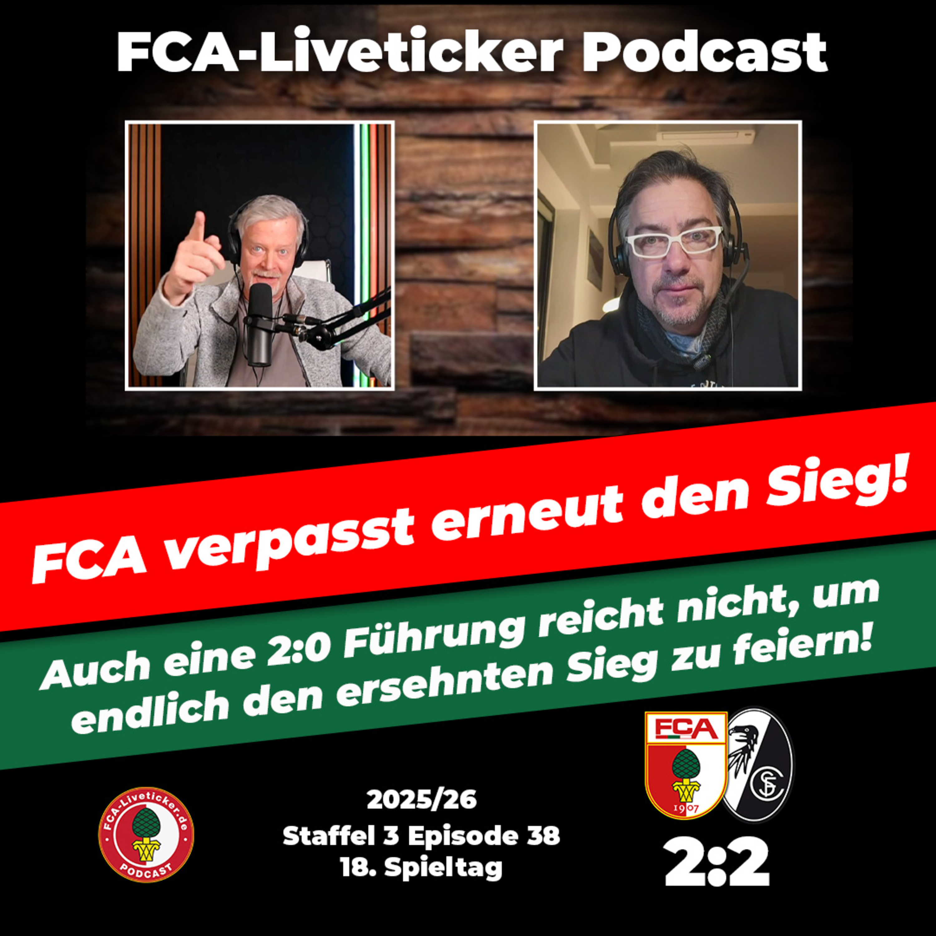 Wieder nur Unentschieden ⚽️ FCA verpasst Sieg gegen Freiburg   episode artwork
