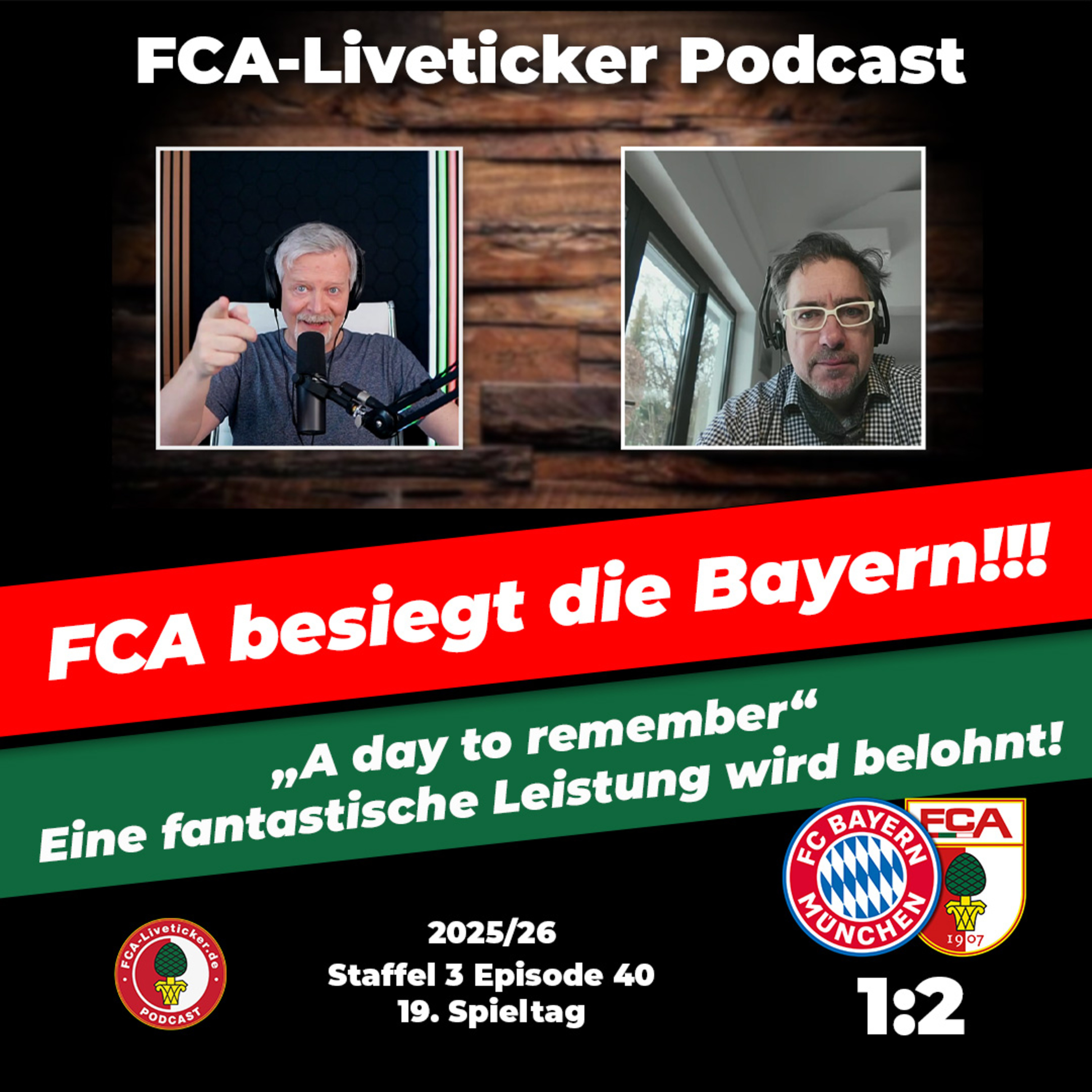 „A day to remember“ ⚽️ FCA mit Sensations-Sieg in München!  episode artwork