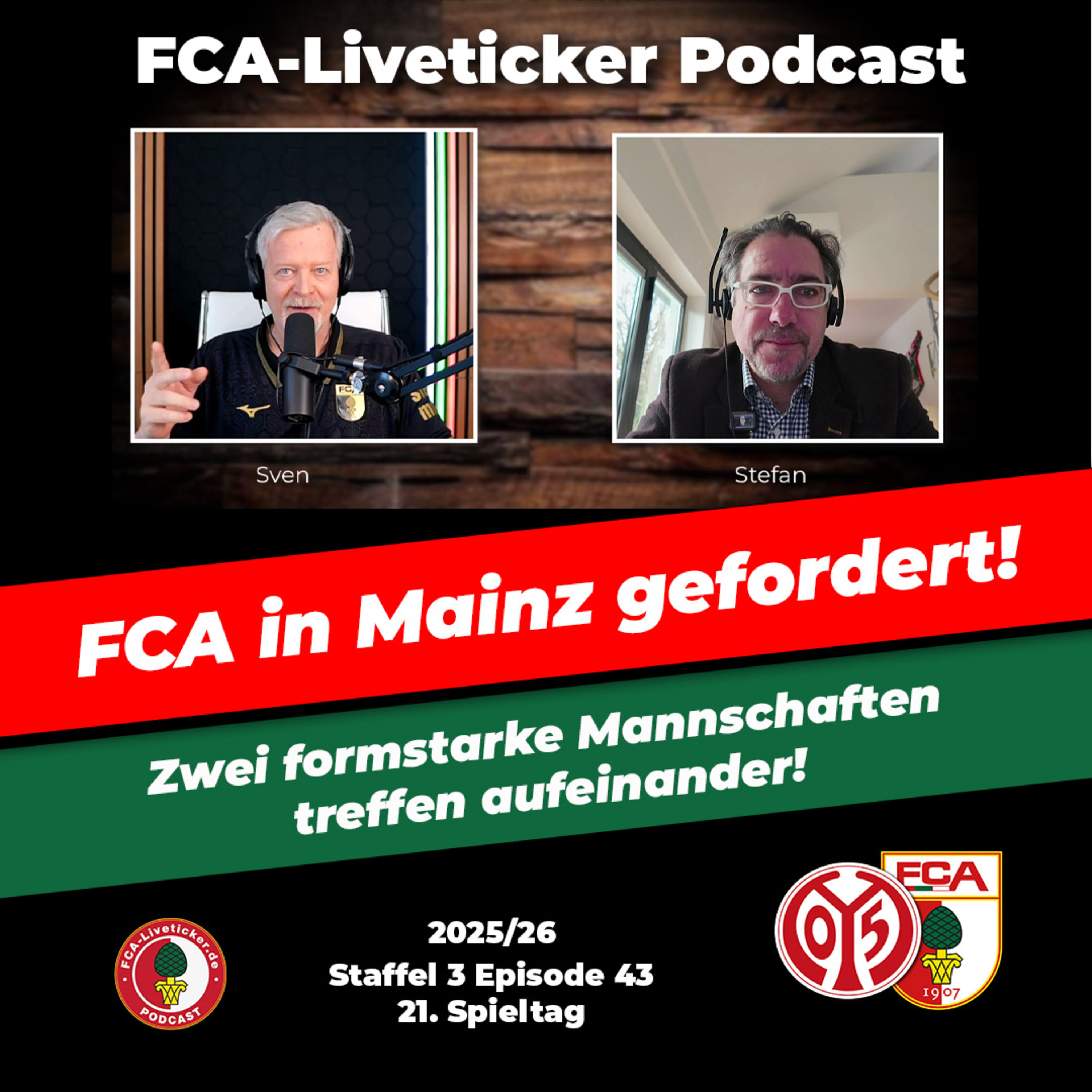 Revanche? FCA in Mainz gefordert ⚽️ Zwei Formstarke Teams treffen aufeinander episode artwork
