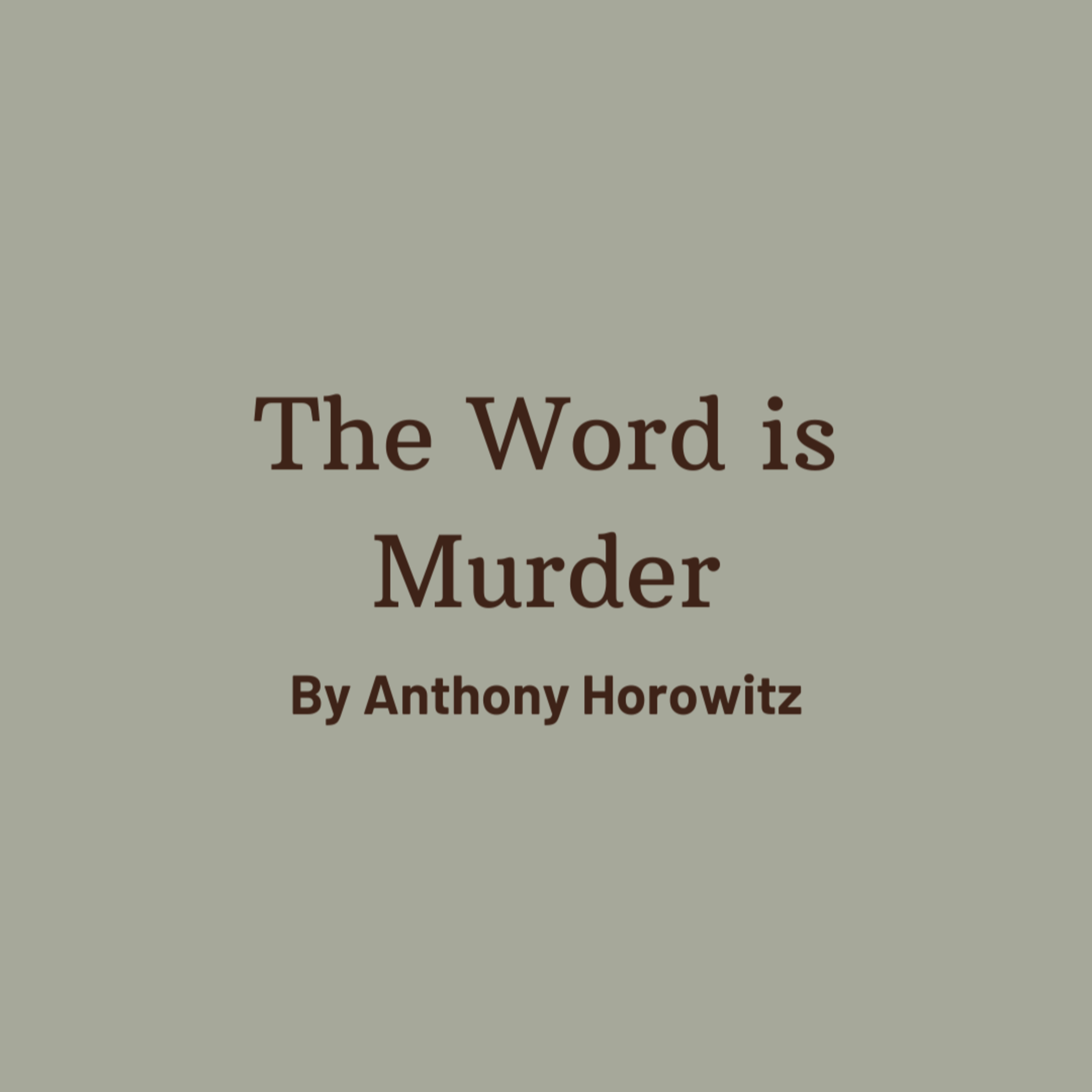 Club Meeting 55 - The Word is Murder episode artwork