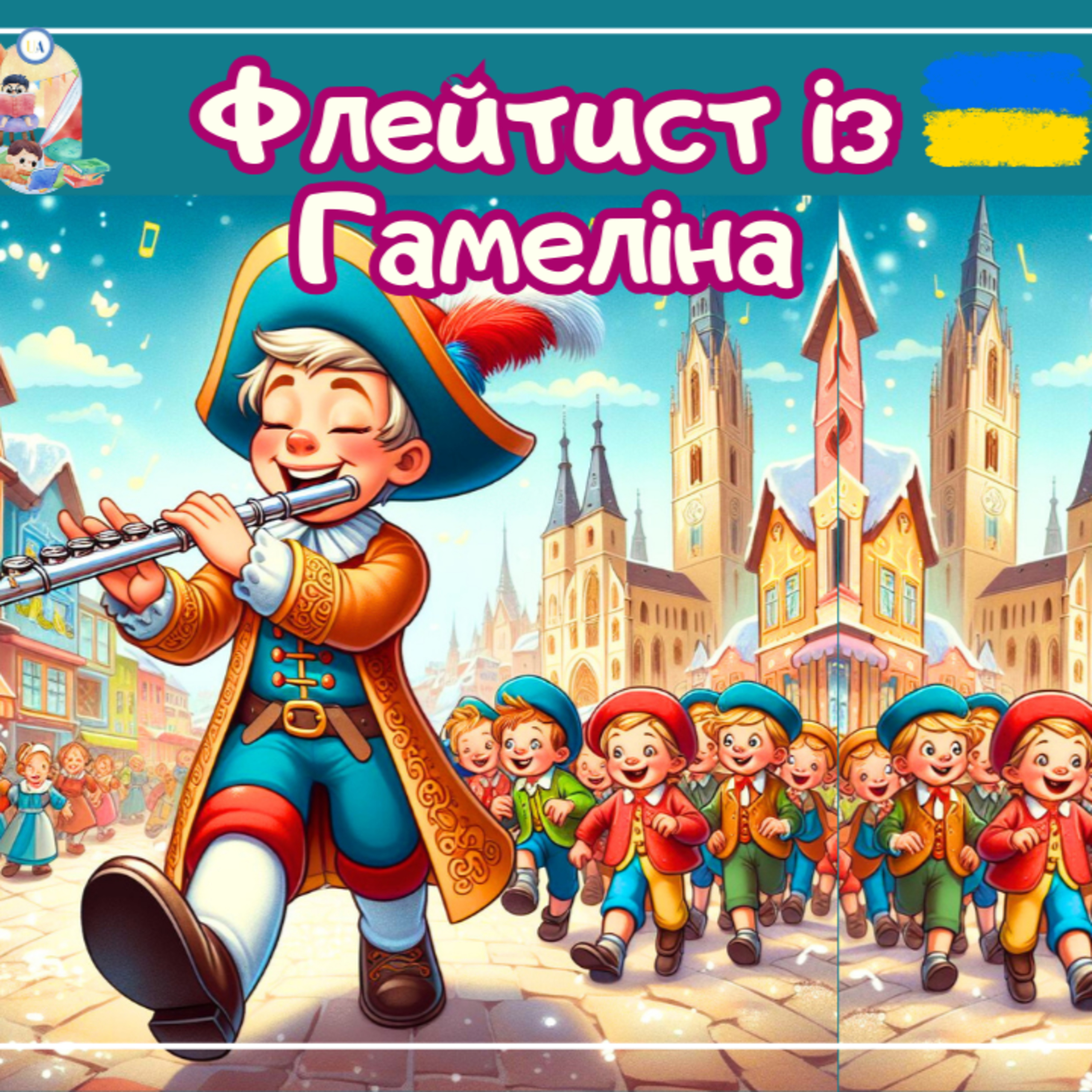 🎧АУДІОКАЗКА - Флейтист із Гамеліна | Аудіоказки українською | Ukrainian fairytales for kids abroad