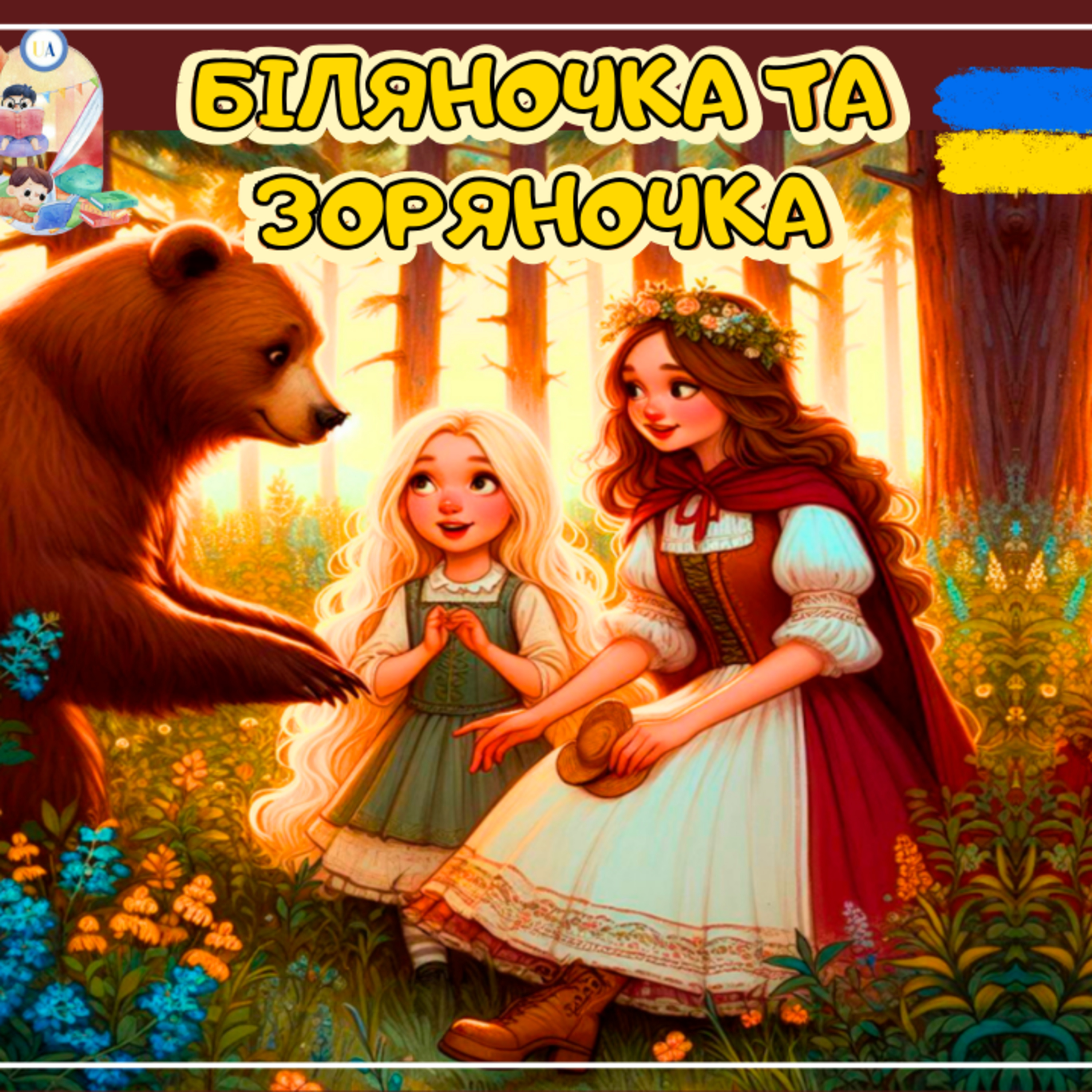 🎧АУДІОКАЗКА - Біляночка та Зоряночка | Аудіоказки українською | Ukrainian fairytales for kids abroad episode artwork