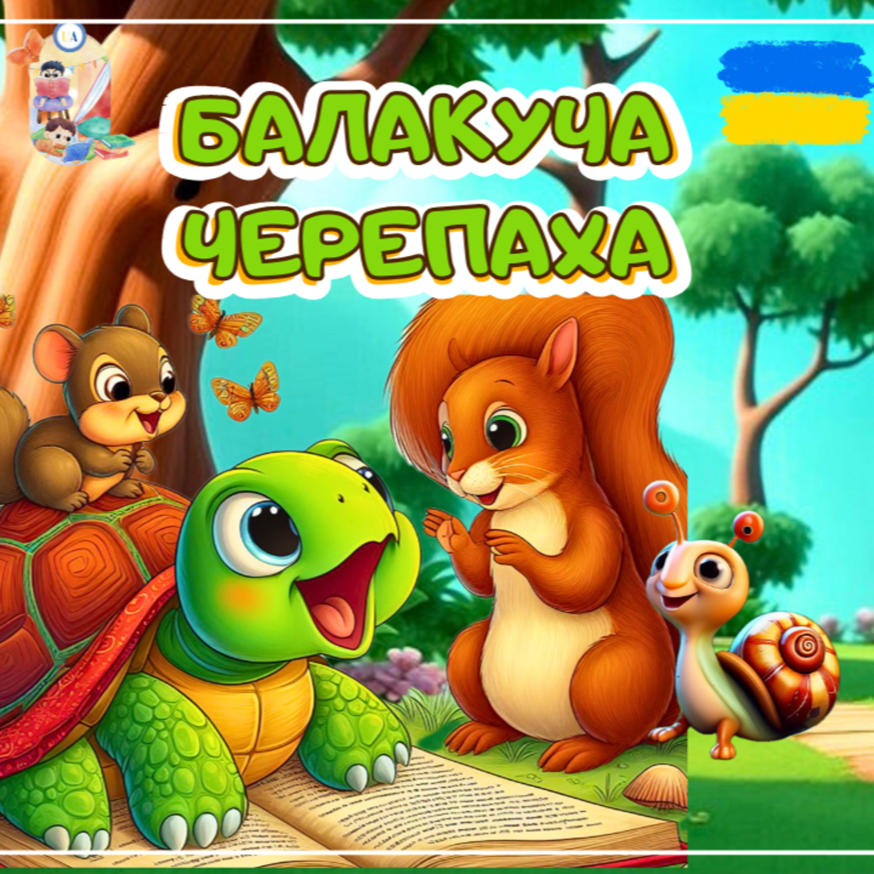 🎧 АУДІОКАЗКА - Балакуча черепаха | Аудіоказки українською | Ukrainian fairytales for kids abroad