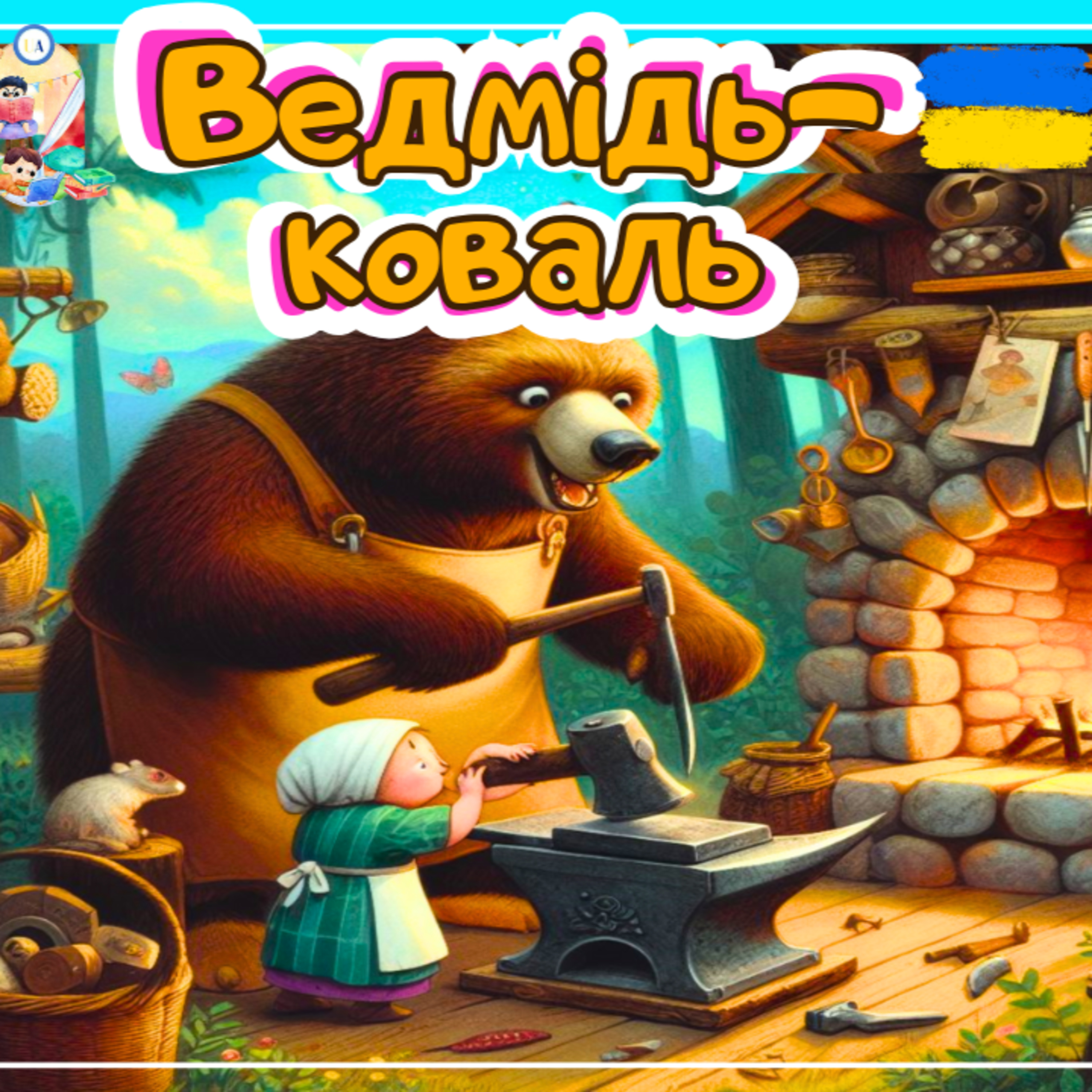 🎧 АУДІОКАЗКА - Ведмідь-коваль | Аудіоказки українською | Ukrainian fairytales for kids abroad episode artwork