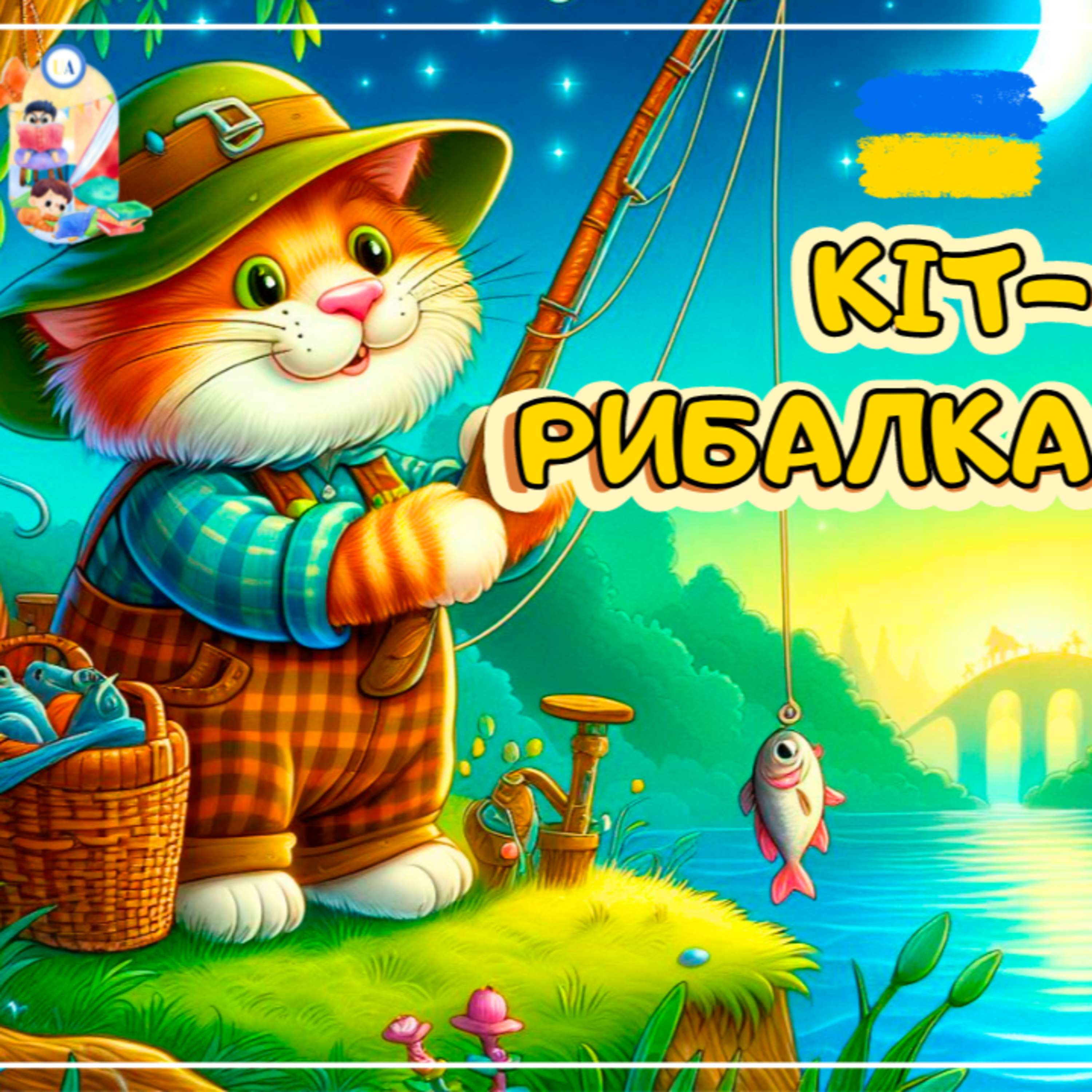 🎧 АУДІОКАЗКА - Кіт-рибалка | Аудіоказки українською | Ukrainian fairytales for kids abroad