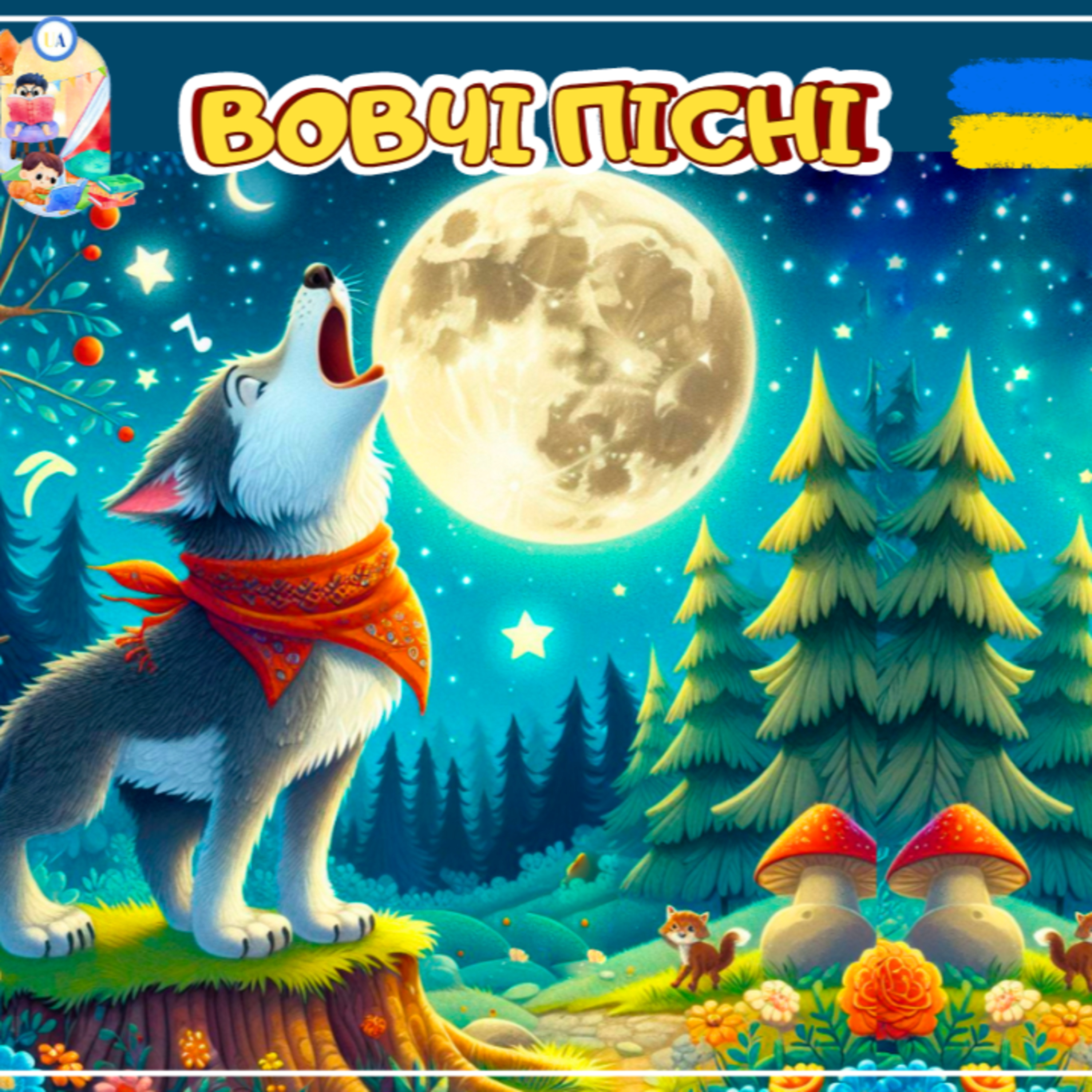 🎧АУДІОКАЗКА - Вовчі пісні | Казки українською | Ukrainian fairytales for kids abroad episode artwork