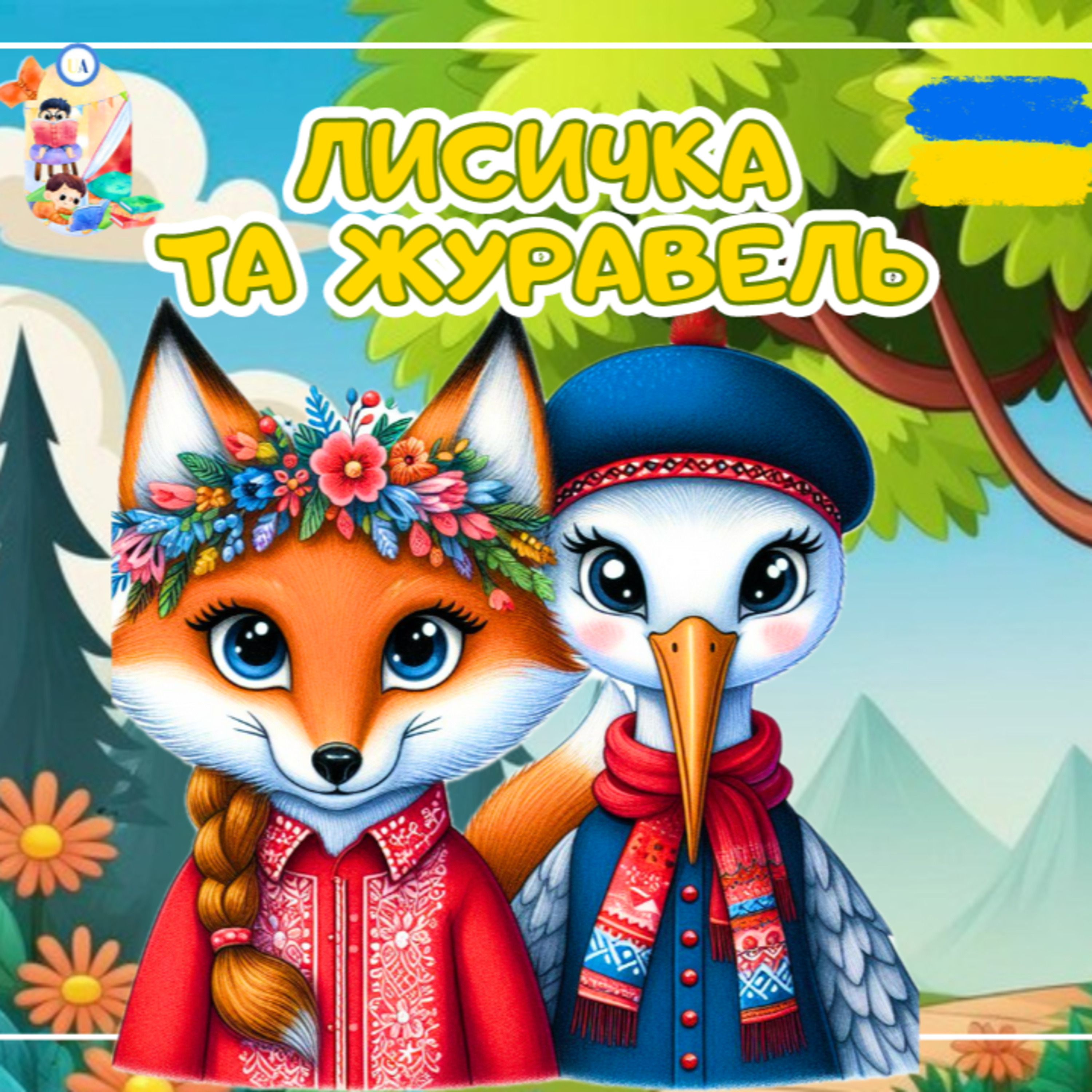 🎧 АУДІОКАЗКА - Лисичка та журавель | Казки українською | Ukrainian fairytales for kids abroad episode artwork