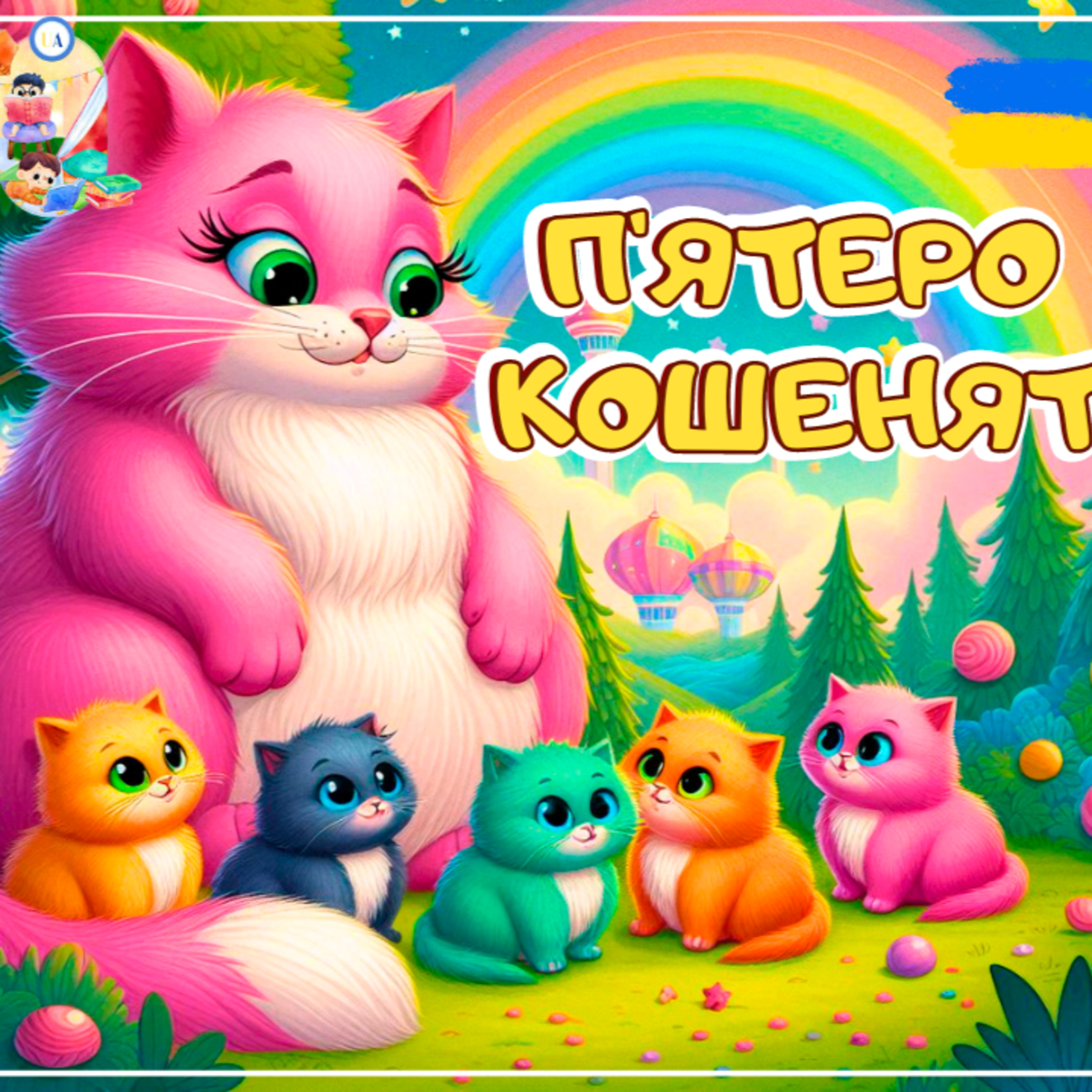 🎧АУДІОКАЗКА - П'ятеро кошенят | Казки українською | Ukrainian fairytales for kids abroad episode artwork