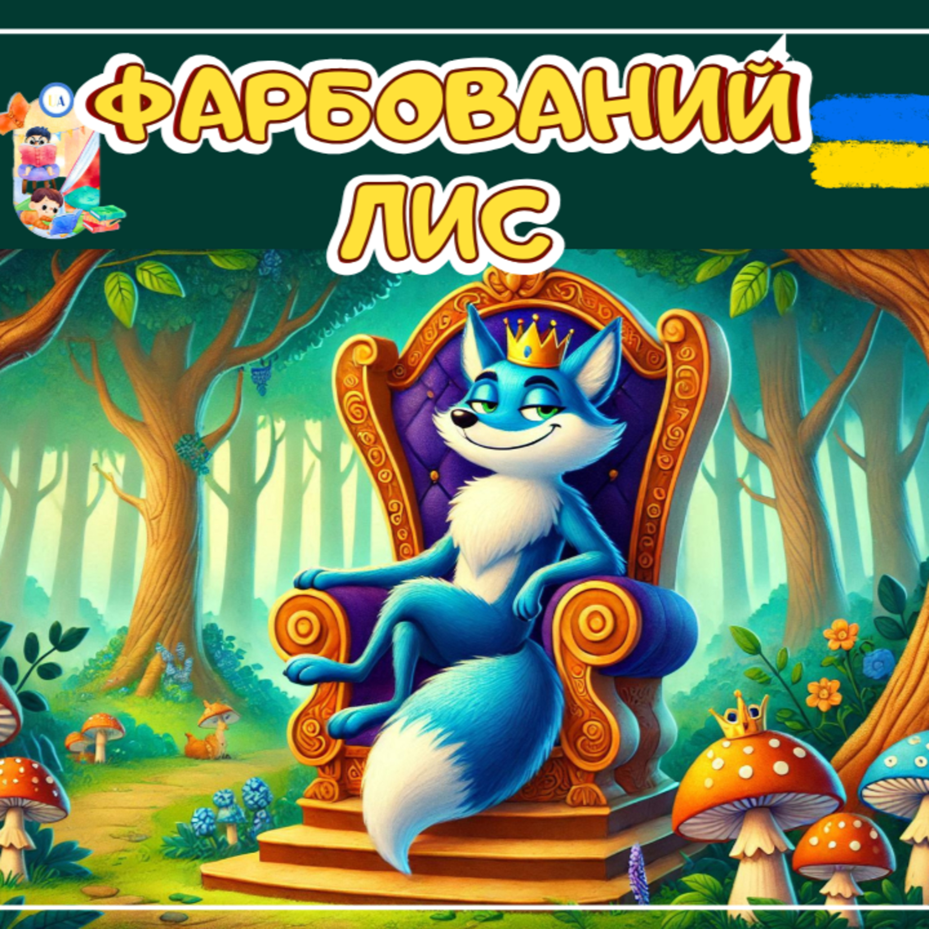 🎧АУДІОКАЗКА - Фарбований лис | Аудіоказки українською